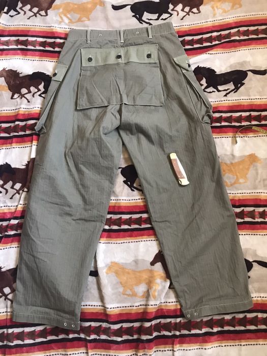 Warehouse USMC HERRINGBONE MONKEY PANTS | Grailed