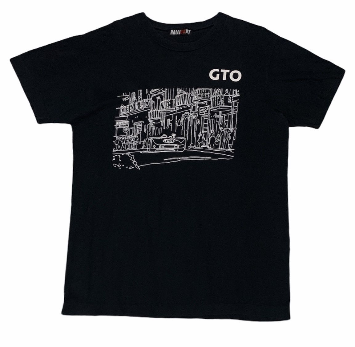 Rare Design Vintage Rally Art Pontiac GTO T-shirt 1990s