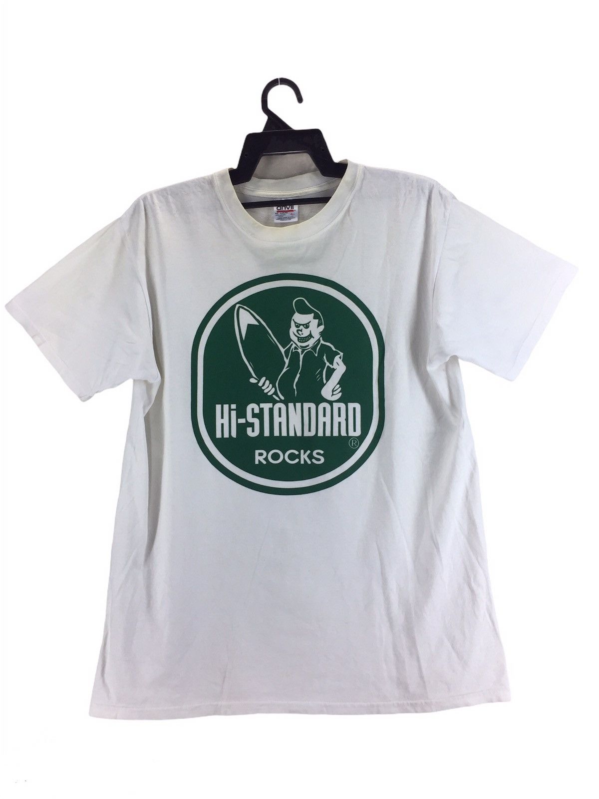 Anvil Vintage 90s Hi-Standard Band Tee Size US L / EU 52-54 / 3 - 1 Thumbnail