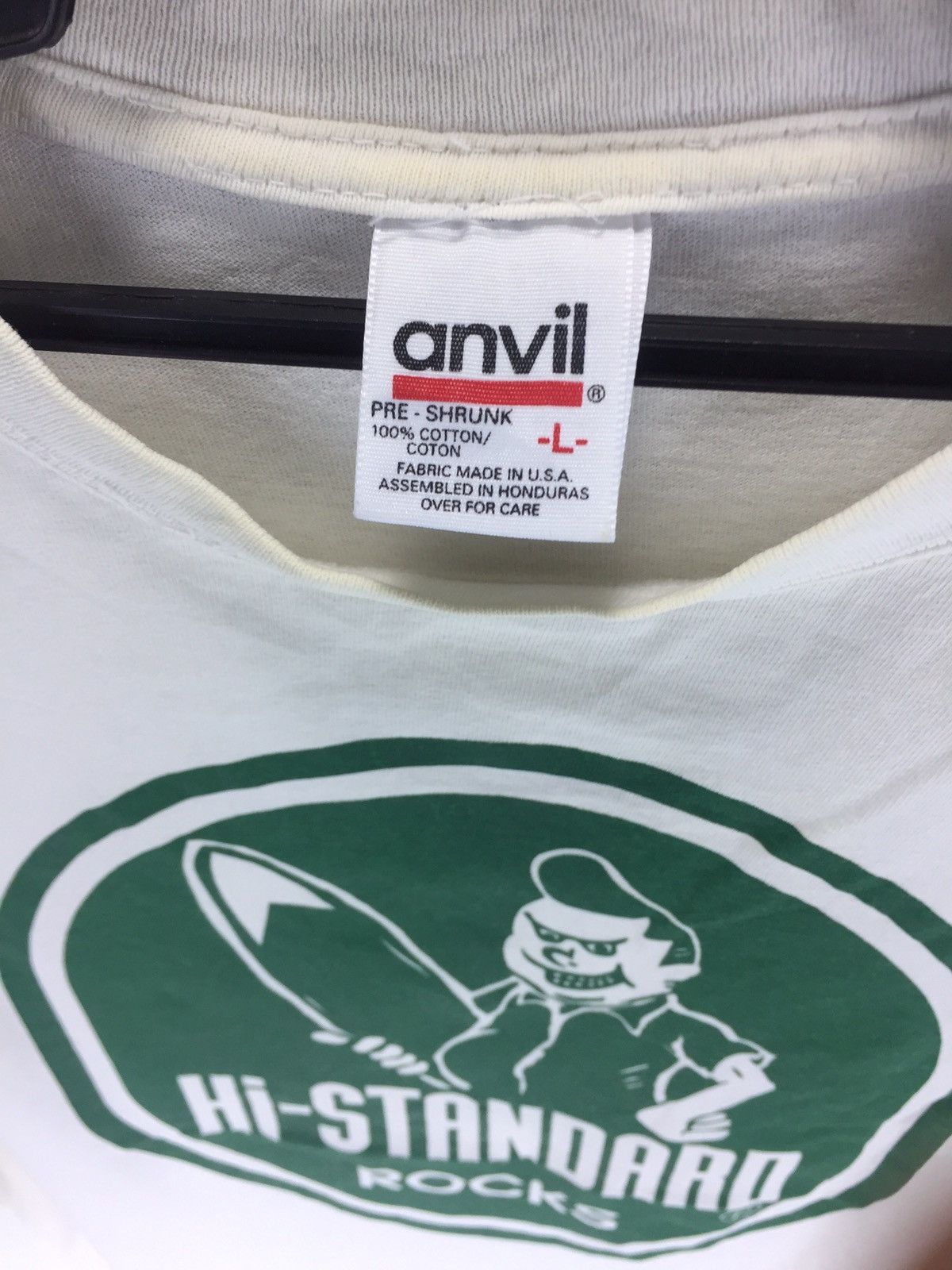 Anvil Vintage 90s Hi-Standard Band Tee Size US L / EU 52-54 / 3 - 2 Thumbnail