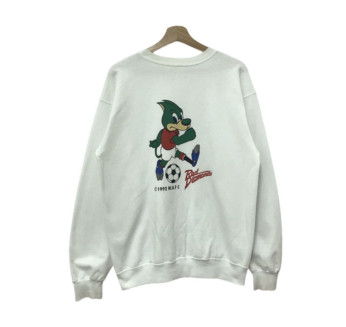 Japanese Brand Vintage 90’s Mitsubishi Red Diamond M.U.F.C Sweatshirt Size US L / EU 52-54 / 3 - 1 Thumbnail