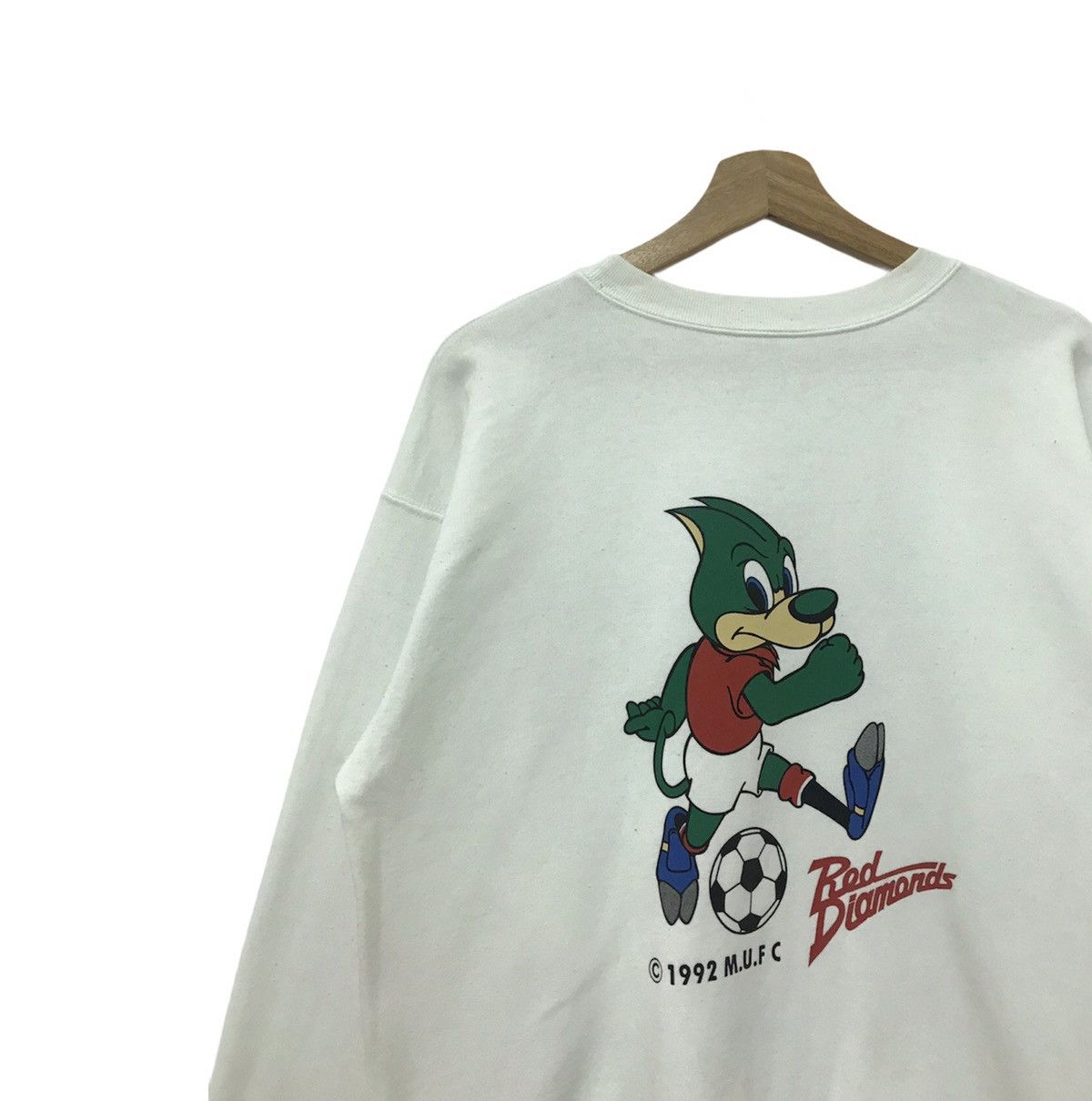 Japanese Brand Vintage 90’s Mitsubishi Red Diamond M.U.F.C Sweatshirt Size US L / EU 52-54 / 3 - 3 Thumbnail