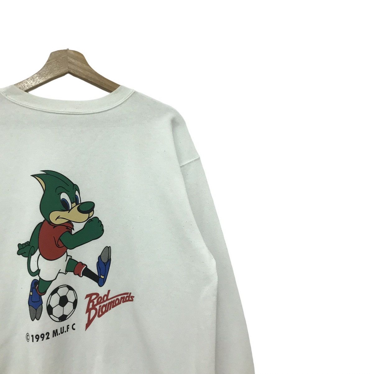 Japanese Brand Vintage 90’s Mitsubishi Red Diamond M.U.F.C Sweatshirt Size US L / EU 52-54 / 3 - 4 Thumbnail