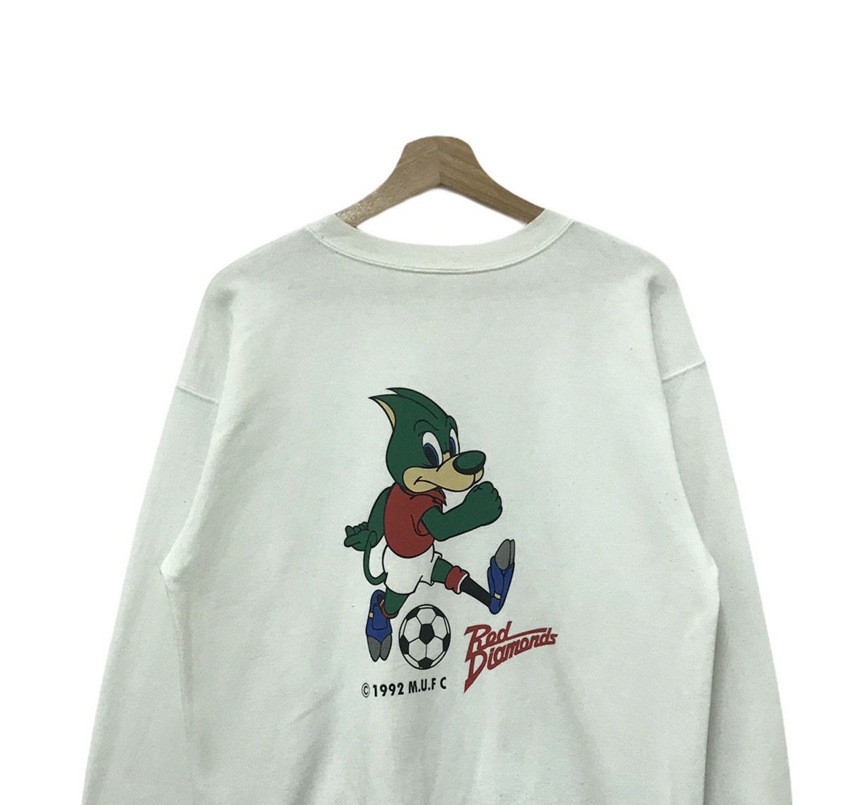 Japanese Brand Vintage 90’s Mitsubishi Red Diamond M.U.F.C Sweatshirt Size US L / EU 52-54 / 3 - 2 Thumbnail