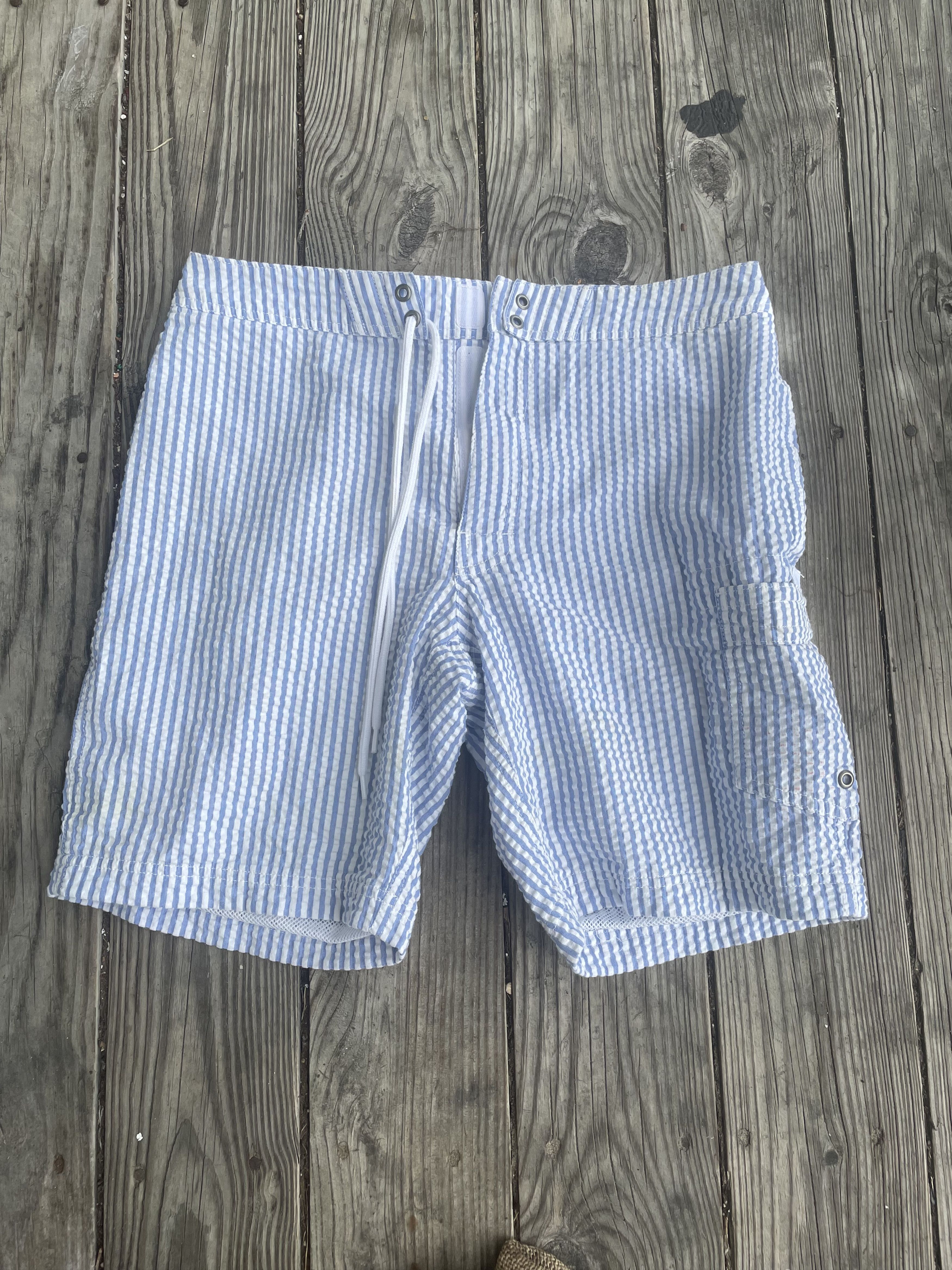 J.Crew J Crew seersucker swim trunks Grailed