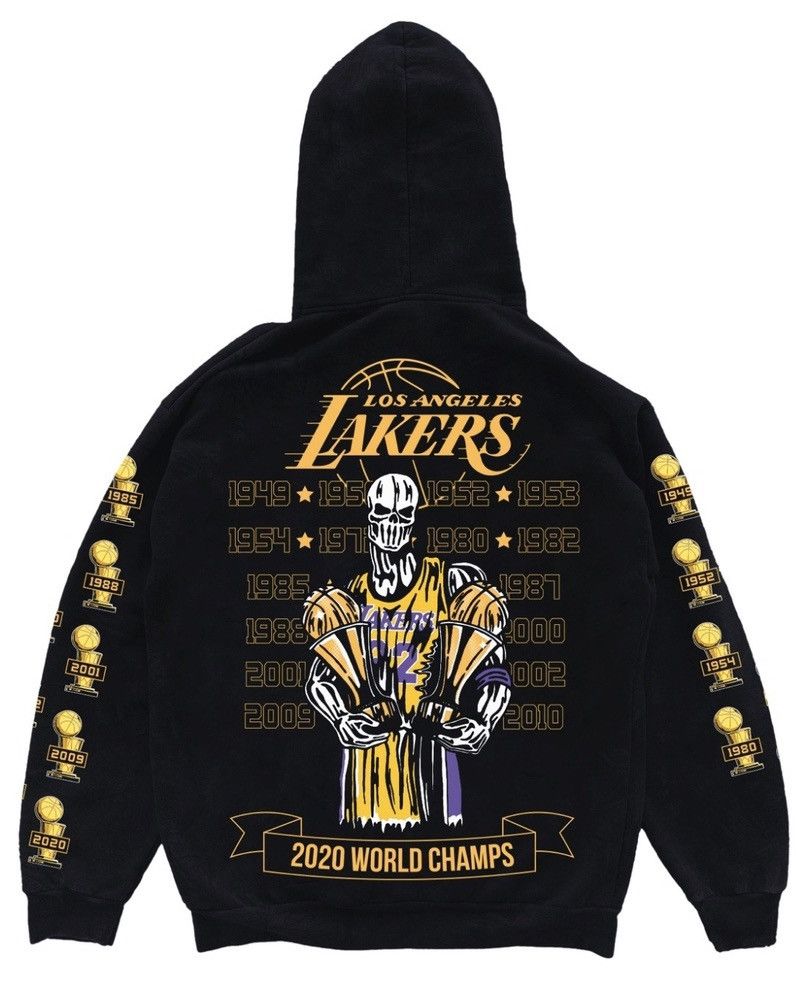 Warren Lotas IN HAND Warren Lotas Lakers Championship Trophy Hoodie Grailed