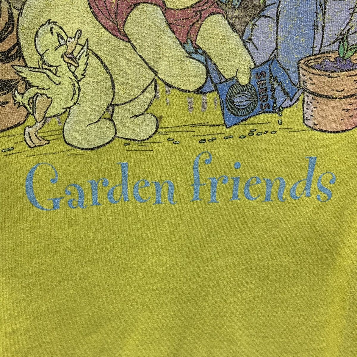 Disney Vintage 90s Pooh Garden Friends Cartoon Winnie The Pooh Tees Size US L / EU 52-54 / 3 - 11 Thumbnail