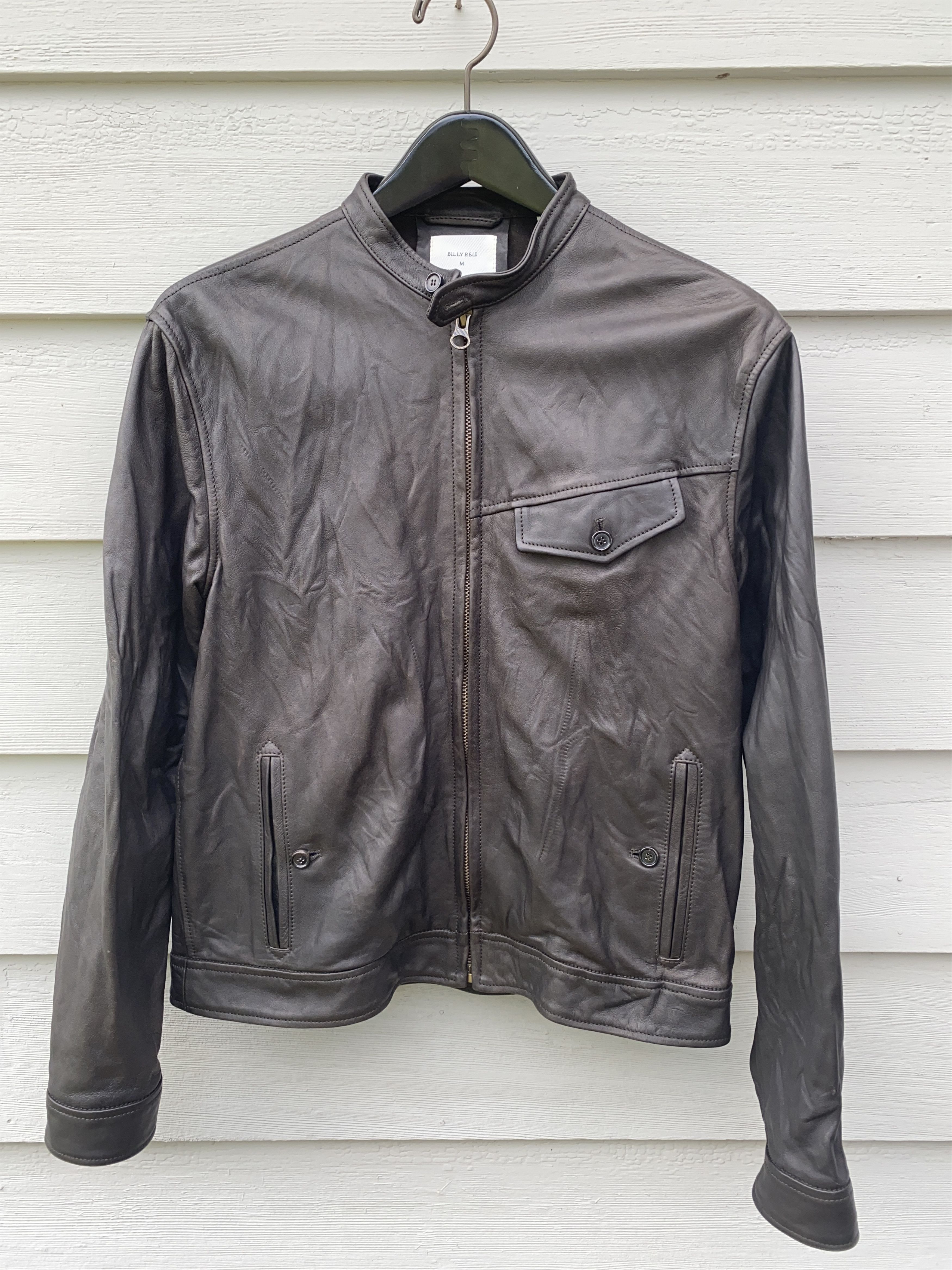 Billy Reid Leather racer jacket Size US M / EU 48-50 / 2 - 1 Thumbnail