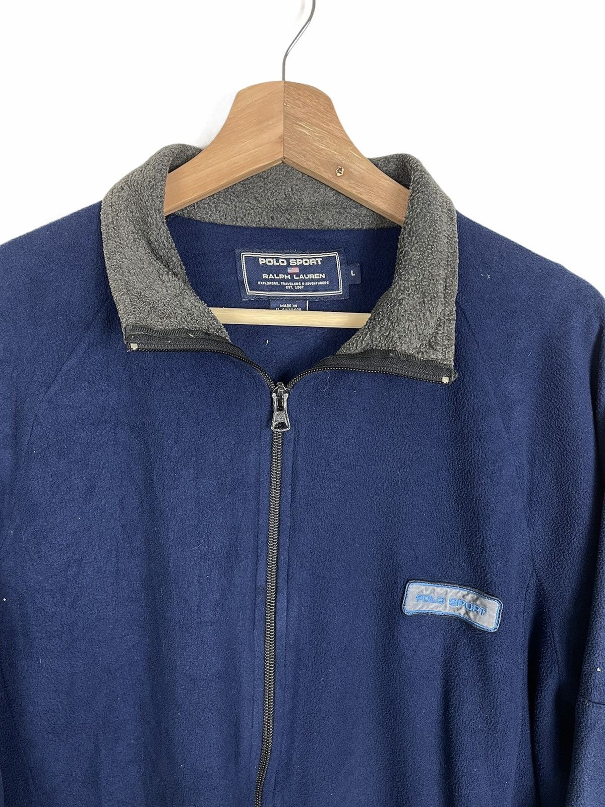 Polartec × Polo Ralph Lauren × Vintage 90s Polo Sport Ralph Lauren Polartec Thermal Fleece Jacket Size US L / EU 52-54 / 3 - 10 Thumbnail