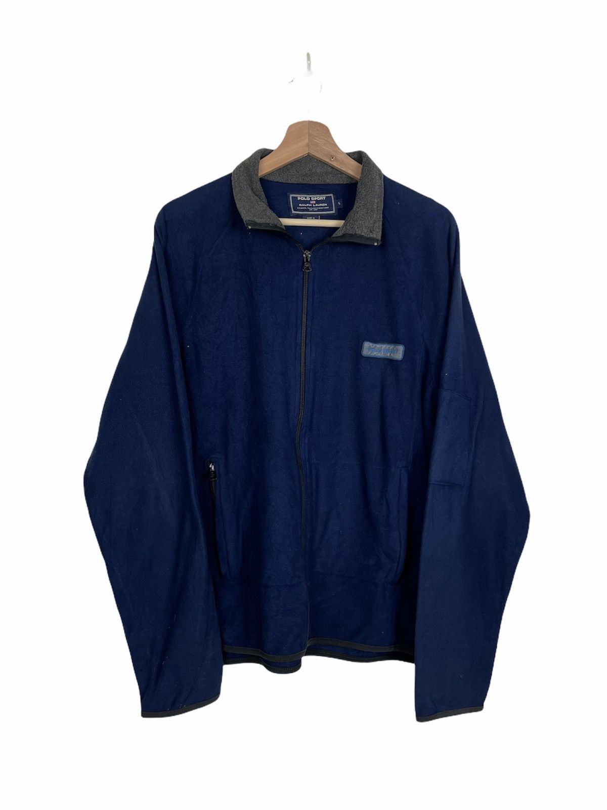 Polartec × Polo Ralph Lauren × Vintage 90s Polo Sport Ralph Lauren Polartec Thermal Fleece Jacket Size US L / EU 52-54 / 3 - 1 Thumbnail