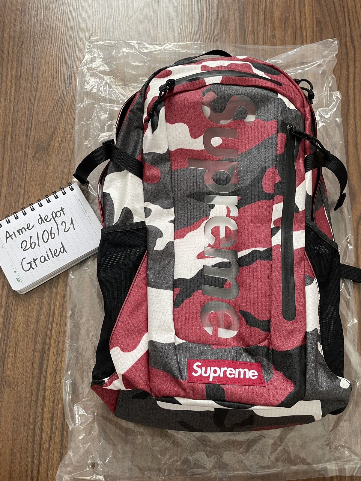 Supreme Supreme Backpack (SS21) Red Camo | Grailed