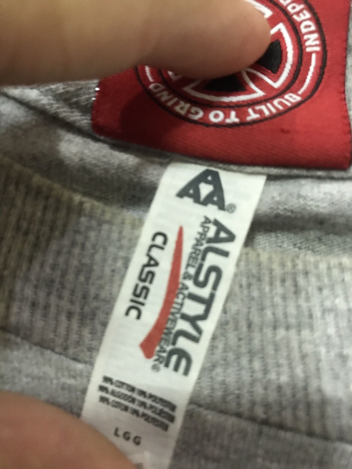 VTG Alstyle Apparel T Shirt Adult Medium Gray Bright Lights
