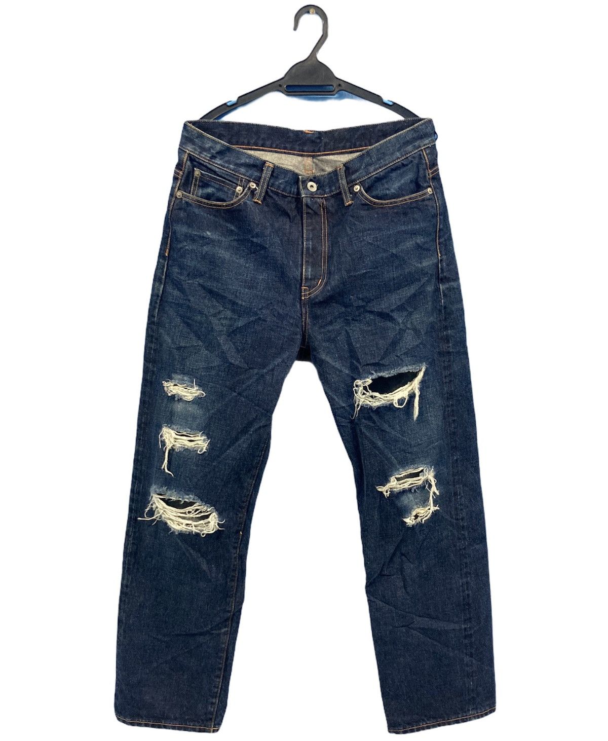Distressed Denim × Japanese Brand × Whiz Limited Distressed Denim 