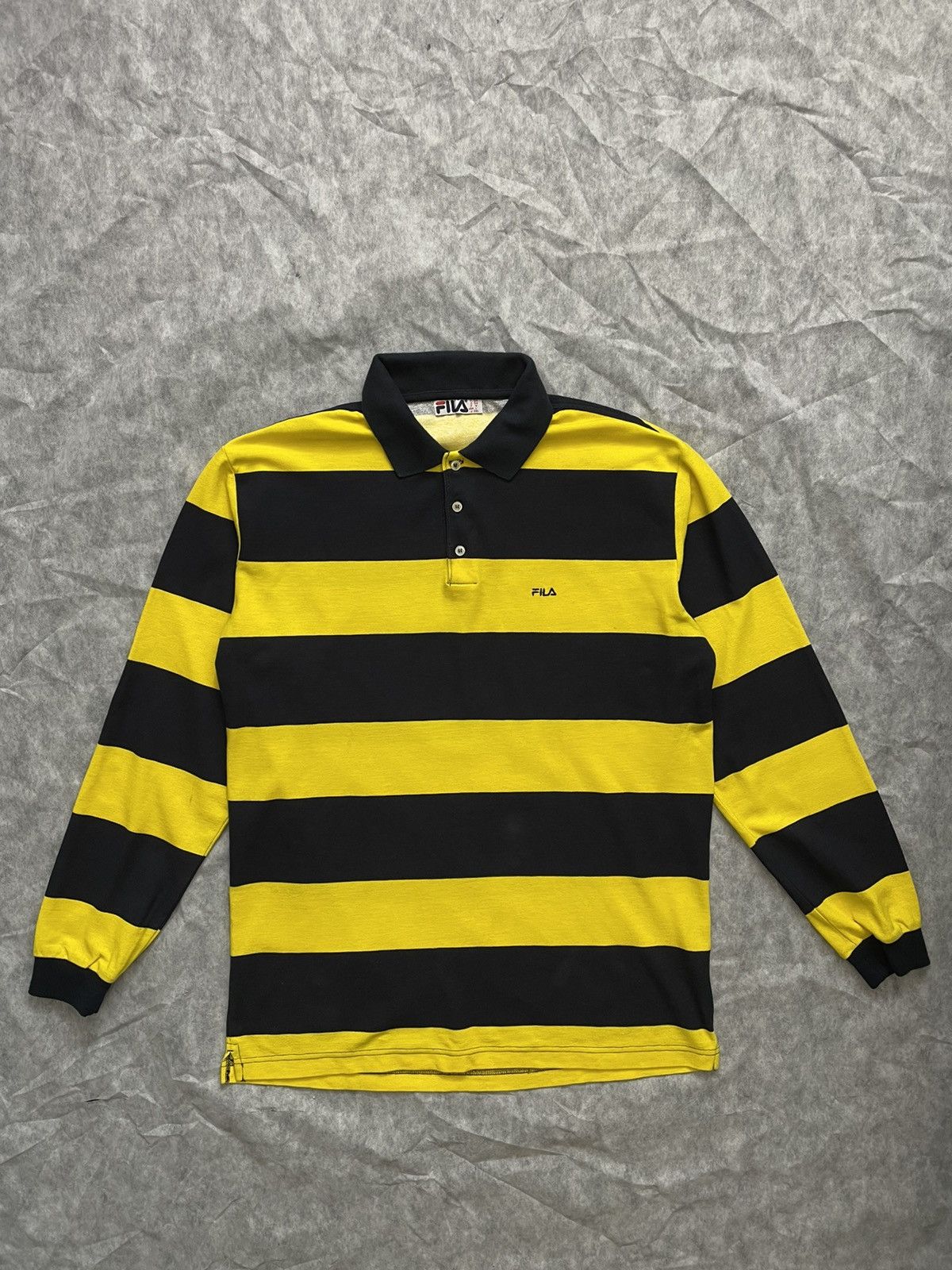 Fila × Vintage FILA vintage Striped polo Long sleeve size 54/XXL Size US XL / EU 56 / 4 - 1 Thumbnail