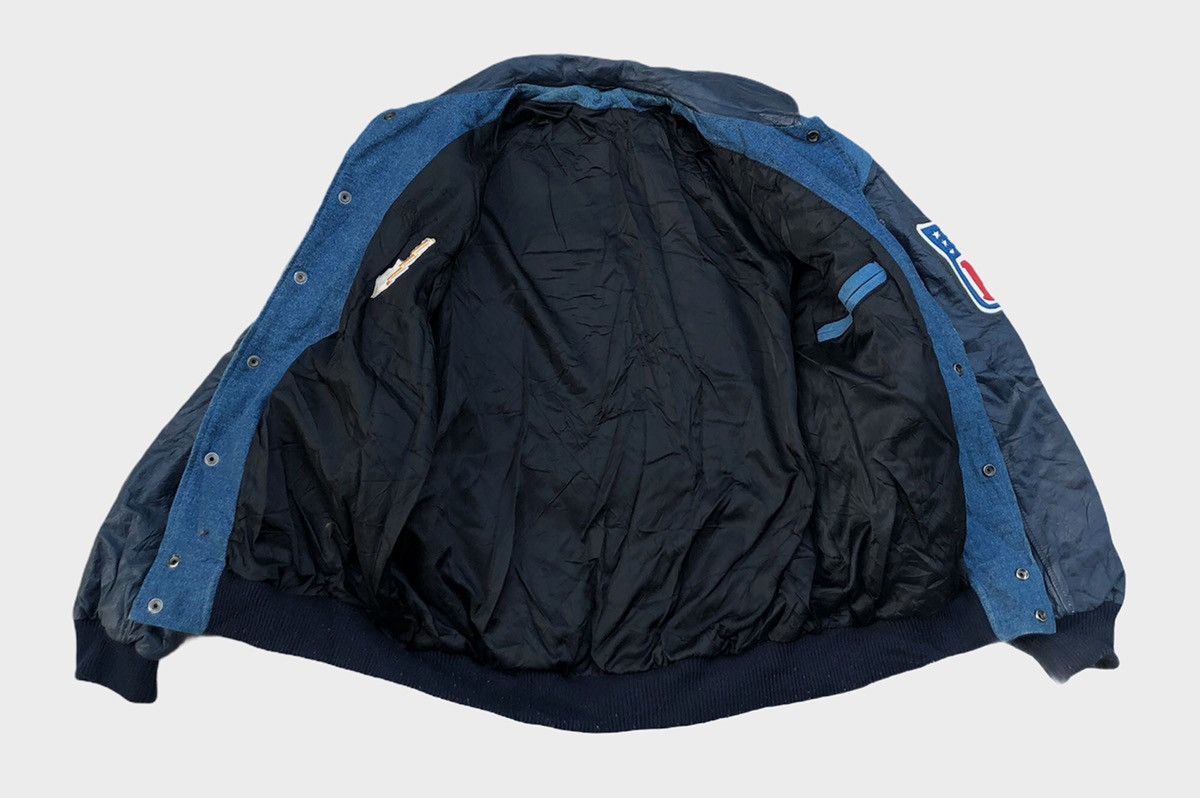 NFL 💥Vintage 💥NFL Los Angeles Charges Denim Leather Jacket Size US M / EU 48-50 / 2 - 9 Thumbnail