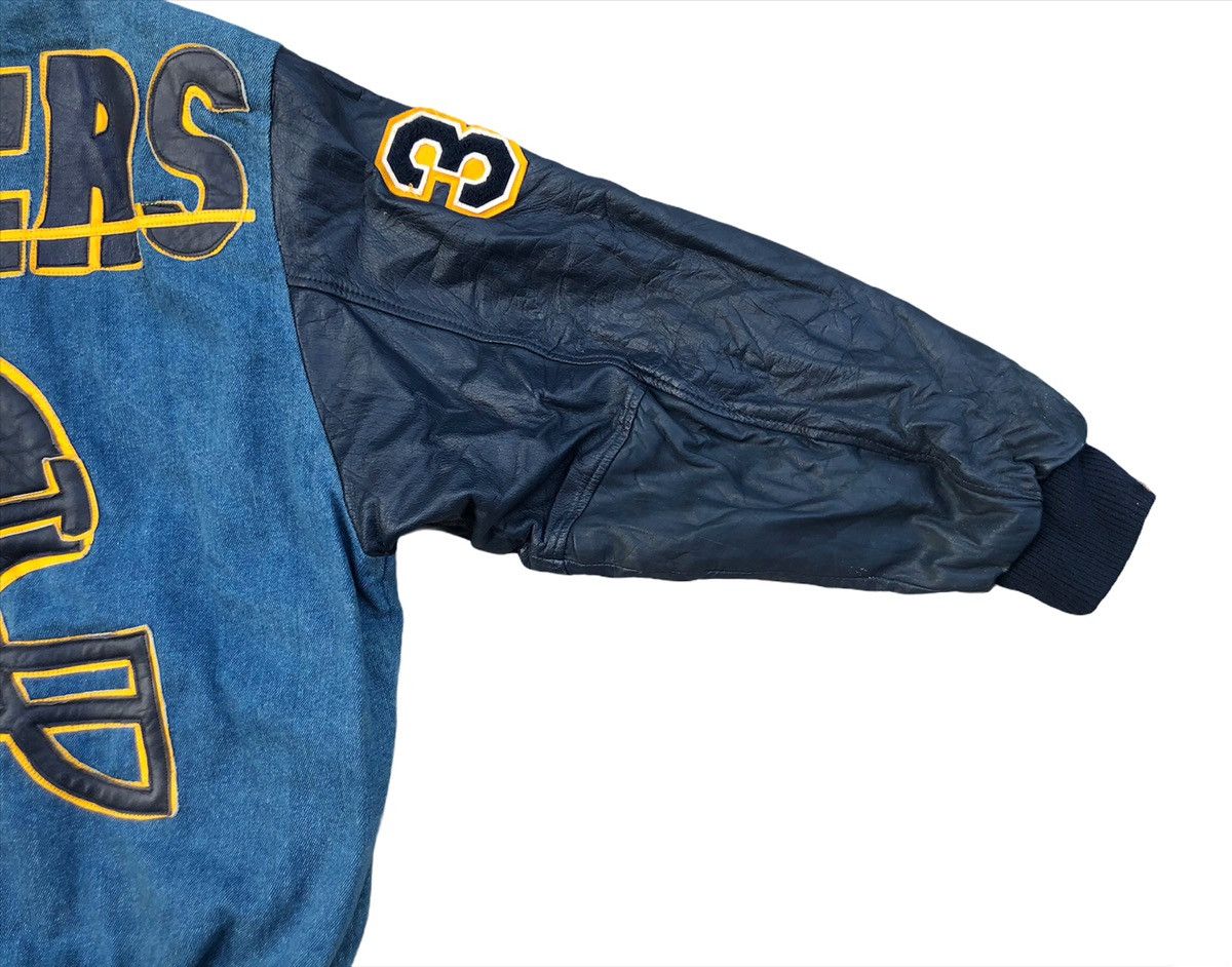 NFL 💥Vintage 💥NFL Los Angeles Charges Denim Leather Jacket Size US M / EU 48-50 / 2 - 7 Thumbnail