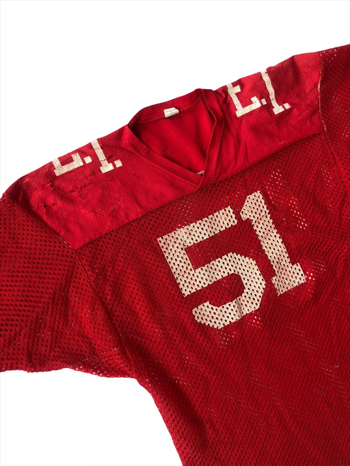 Champion TRUE🔥70s Champion Blue Bar Mesh American Football Jersey Size US L / EU 52-54 / 3 - 4 Thumbnail