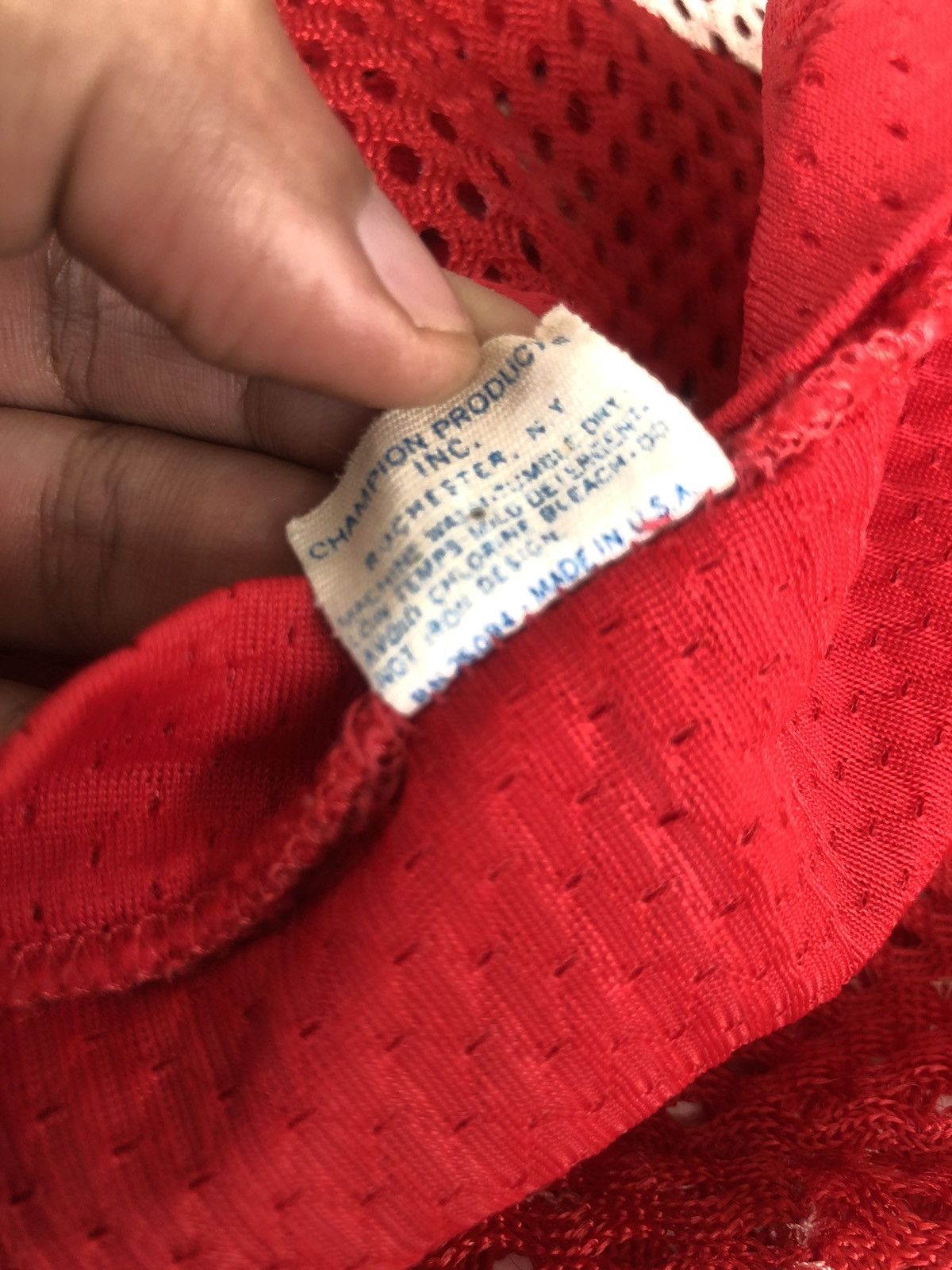 Champion TRUE🔥70s Champion Blue Bar Mesh American Football Jersey Size US L / EU 52-54 / 3 - 9 Thumbnail