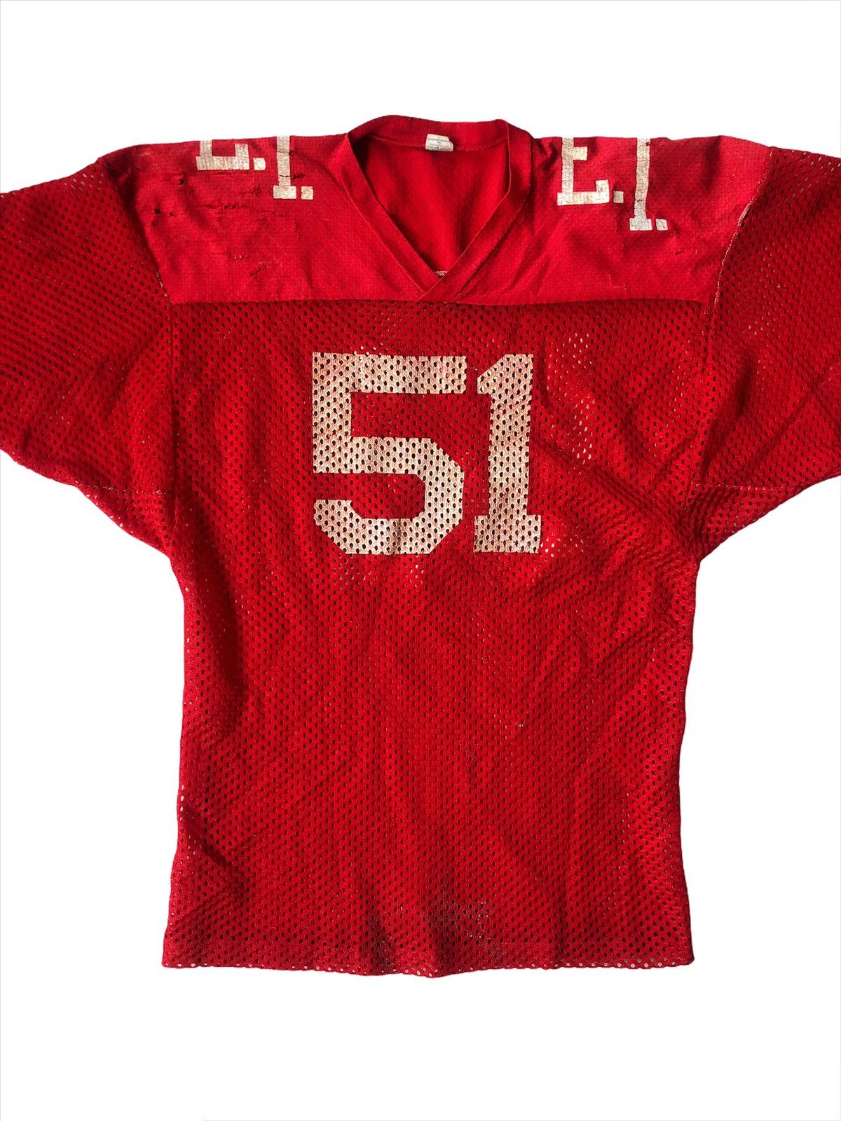 Champion TRUE🔥70s Champion Blue Bar Mesh American Football Jersey Size US L / EU 52-54 / 3 - 3 Thumbnail