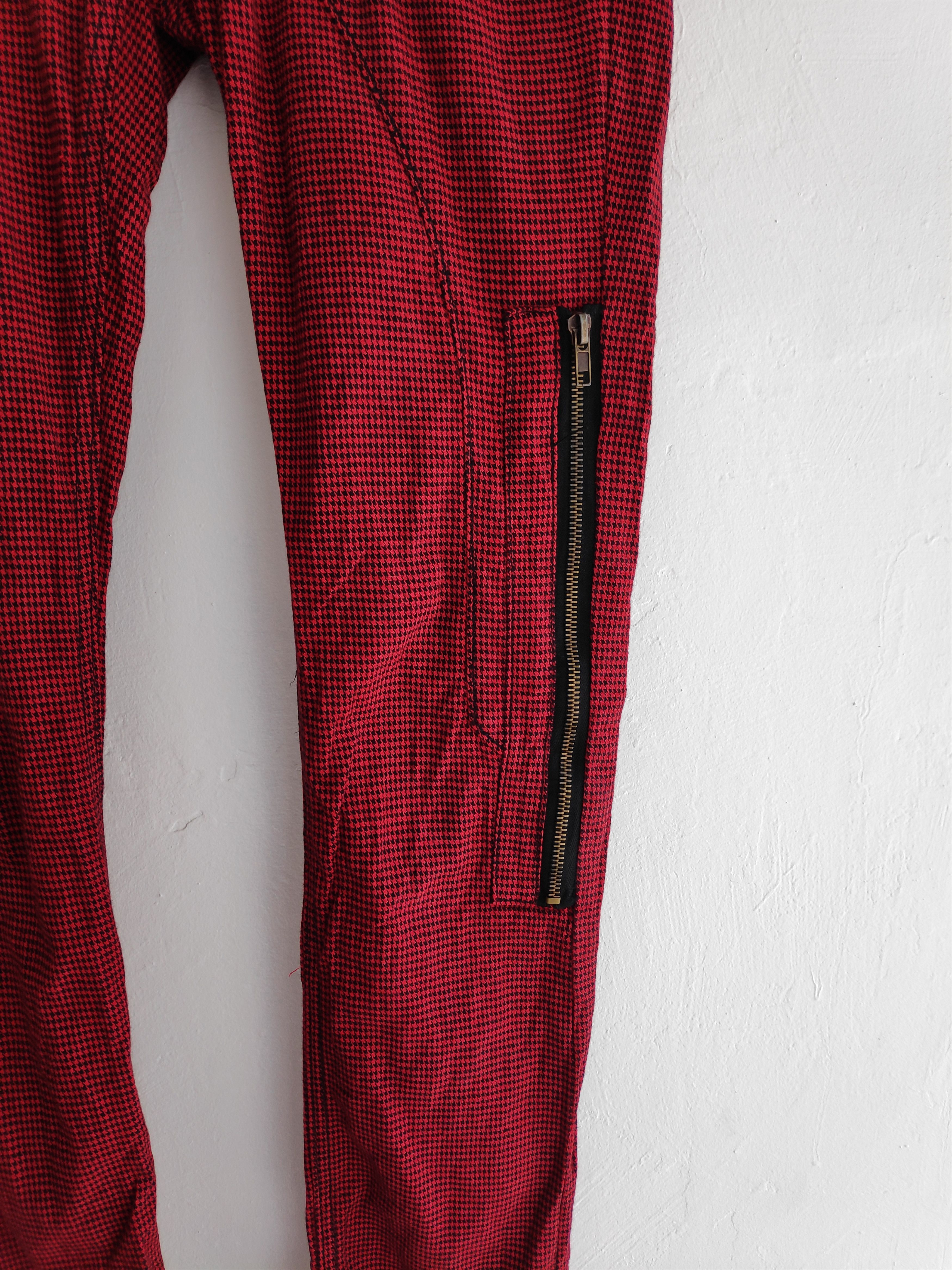If Six Was Nine × Japanese Brand × Seditionaries Glad News Tartan Plaid Punk Zipper Skinny Pants Size 29 Size US 29 - 7 Thumbnail