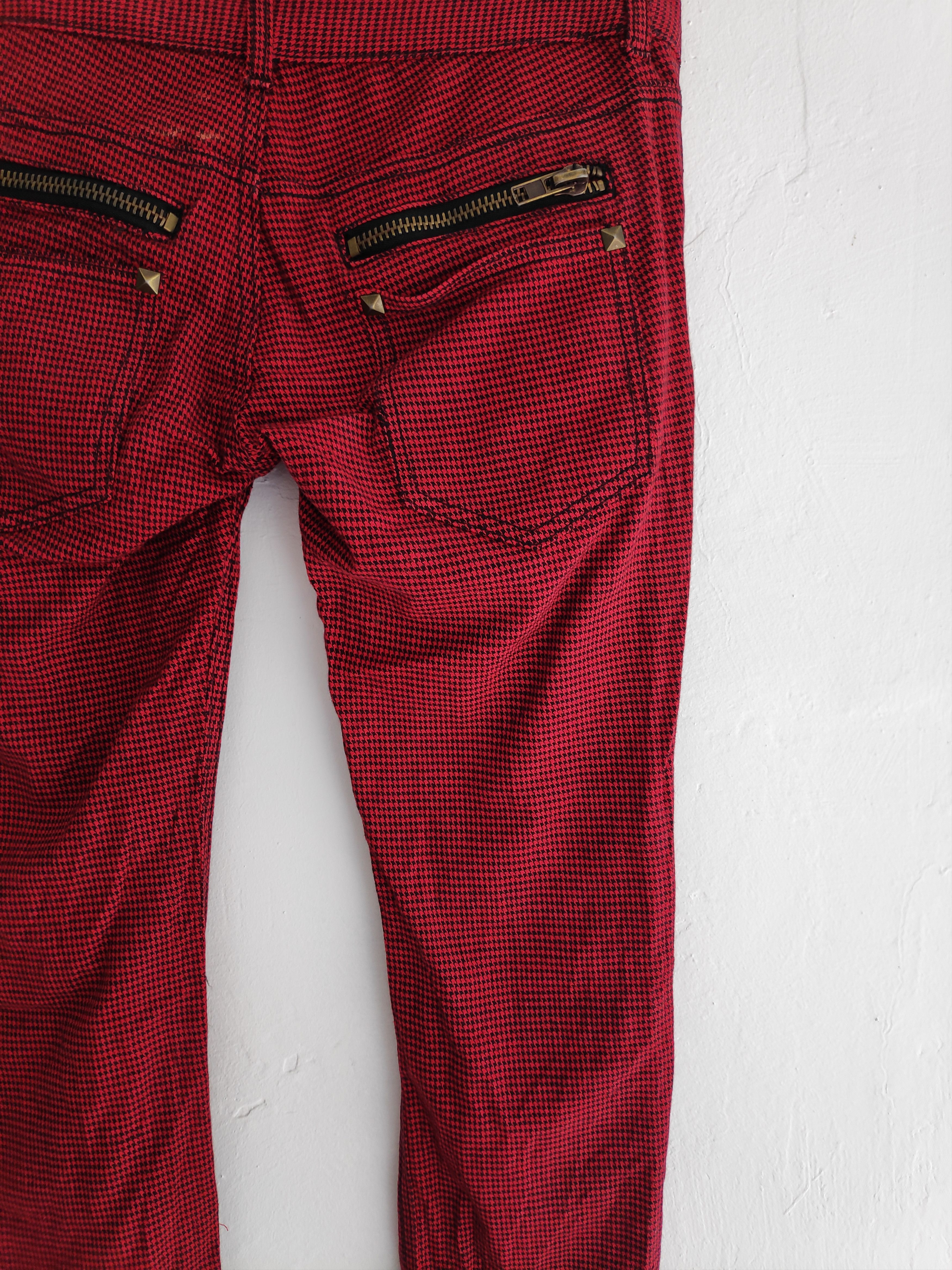 If Six Was Nine × Japanese Brand × Seditionaries Glad News Tartan Plaid Punk Zipper Skinny Pants Size 29 Size US 29 - 21 Thumbnail