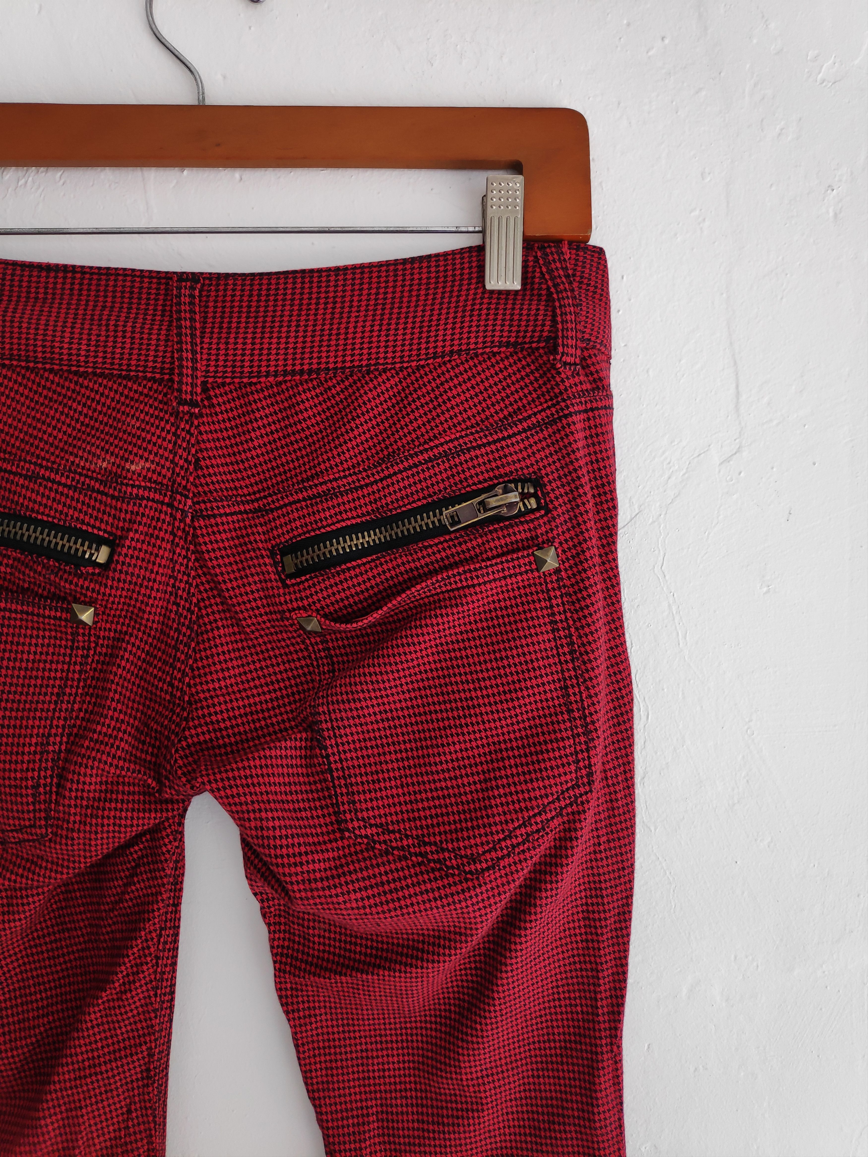 If Six Was Nine × Japanese Brand × Seditionaries Glad News Tartan Plaid Punk Zipper Skinny Pants Size 29 Size US 29 - 20 Thumbnail