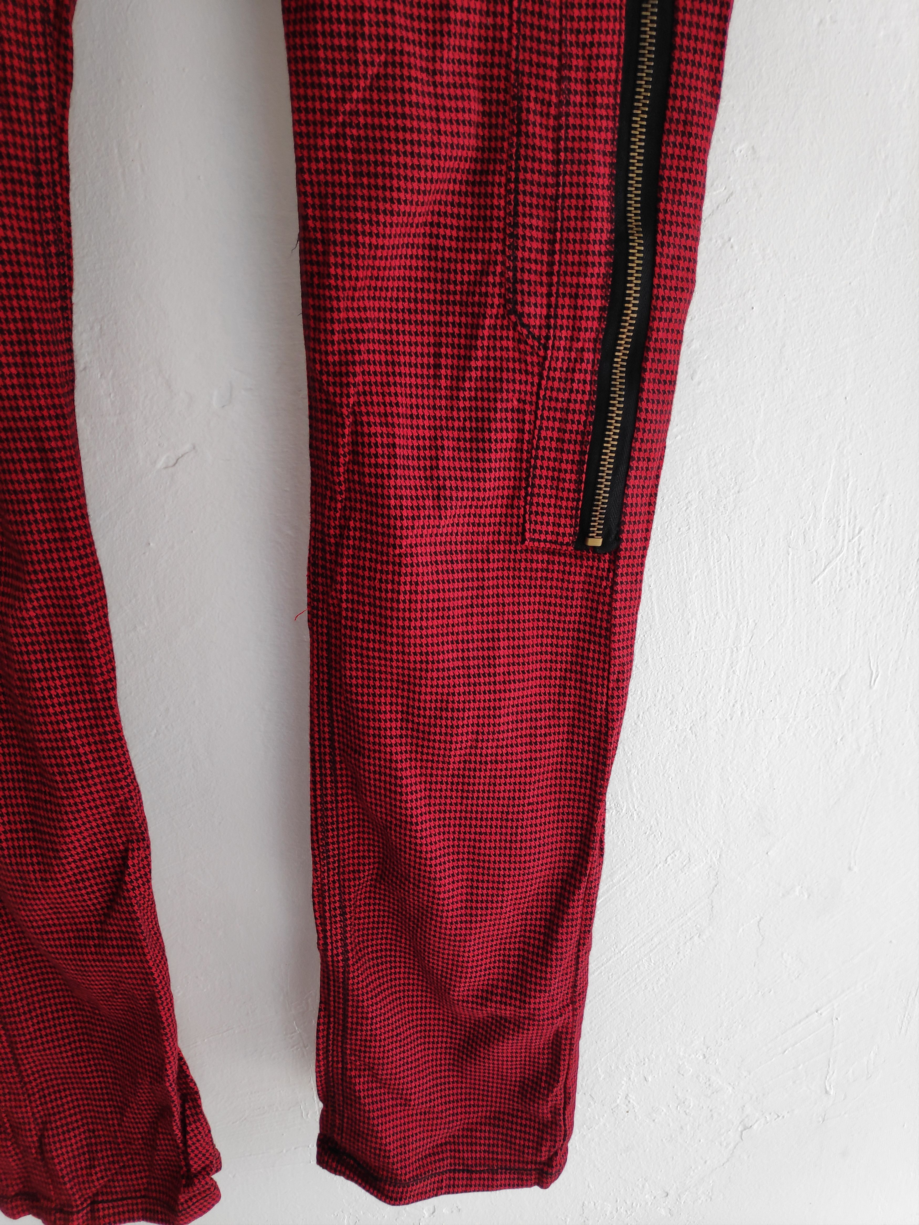 If Six Was Nine × Japanese Brand × Seditionaries Glad News Tartan Plaid Punk Zipper Skinny Pants Size 29 Size US 29 - 8 Thumbnail