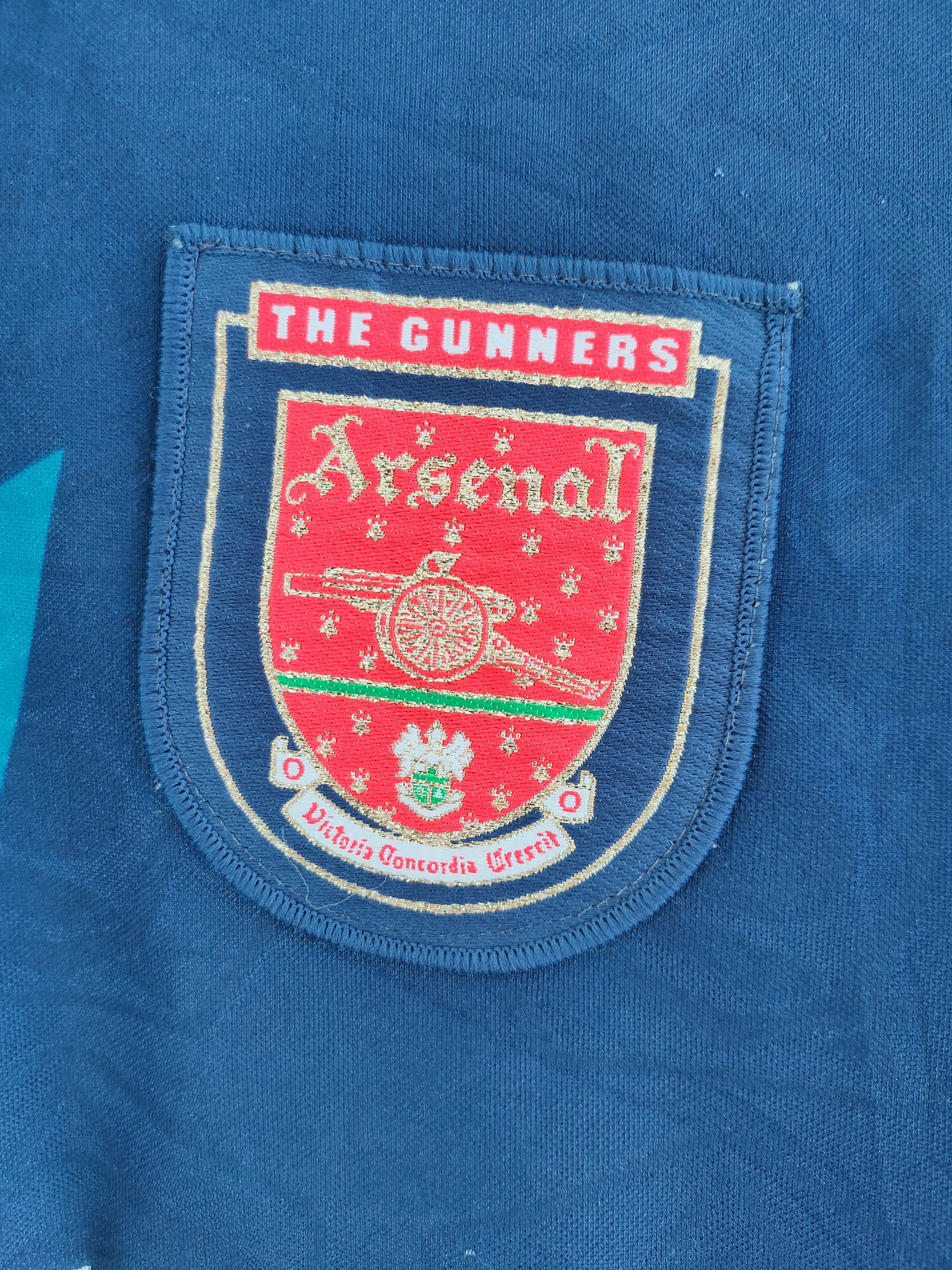 Vintage Vintage 90's ARSENAL away jersey by NIKE Size US L / EU 52-54 / 3 - 3 Thumbnail