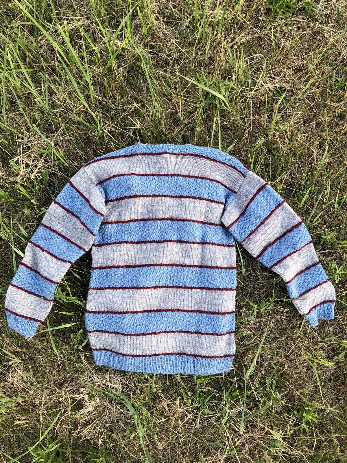 Japanese Brand Custom hand knitted wool sweater Size US L / EU 52-54 / 3 - 3 Thumbnail