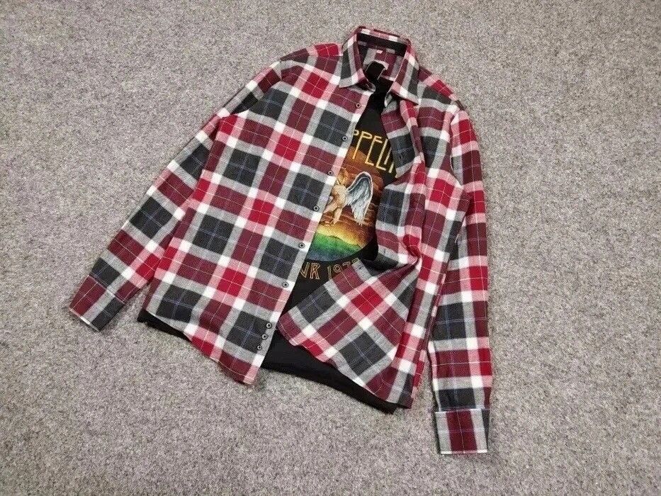 Flannel Vintage Flannel Shirt Travis Scott Style Size US M / EU 48-50 / 2 - 11 Thumbnail
