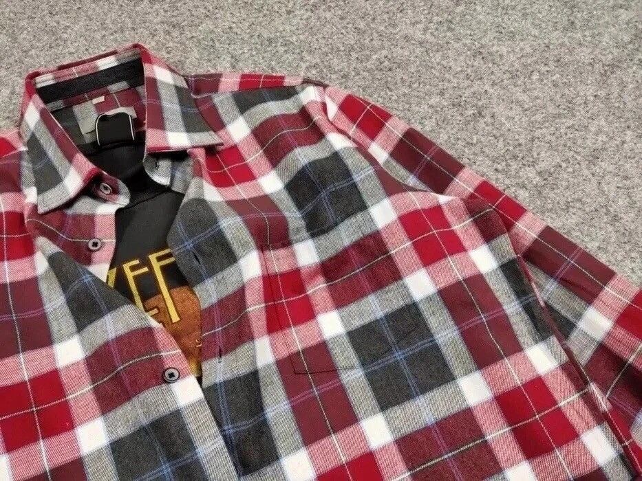 Flannel Vintage Flannel Shirt Travis Scott Style Size US M / EU 48-50 / 2 - 15 Thumbnail