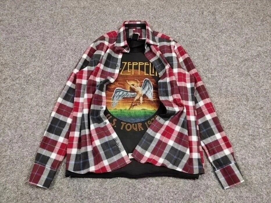 Flannel Vintage Flannel Shirt Travis Scott Style Size US M / EU 48-50 / 2 - 10 Thumbnail