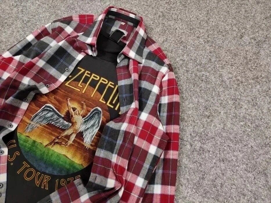 Flannel Vintage Flannel Shirt Travis Scott Style Size US M / EU 48-50 / 2 - 4 Thumbnail