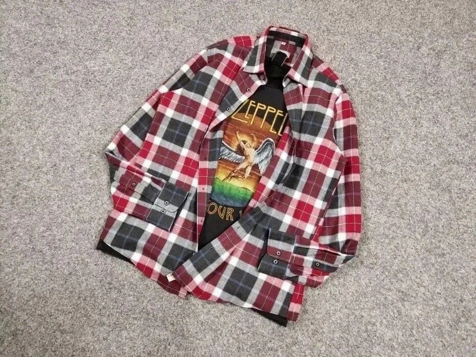 Flannel Vintage Flannel Shirt Travis Scott Style Size US M / EU 48-50 / 2 - 13 Thumbnail