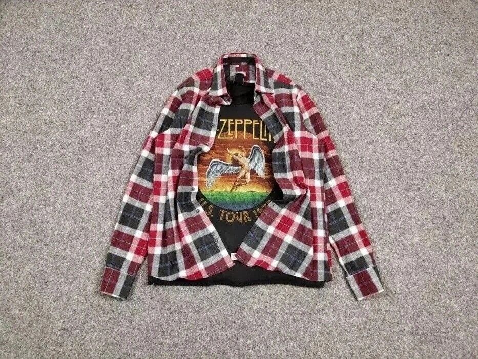 Flannel Vintage Flannel Shirt Travis Scott Style Size US M / EU 48-50 / 2 - 2 Thumbnail