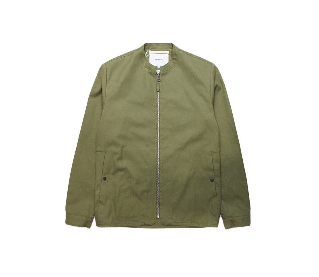 Norse Projects Norse Projects Linus Jacket - Olive Herringbone Size US S / EU 44-46 / 1 - 1 Thumbnail