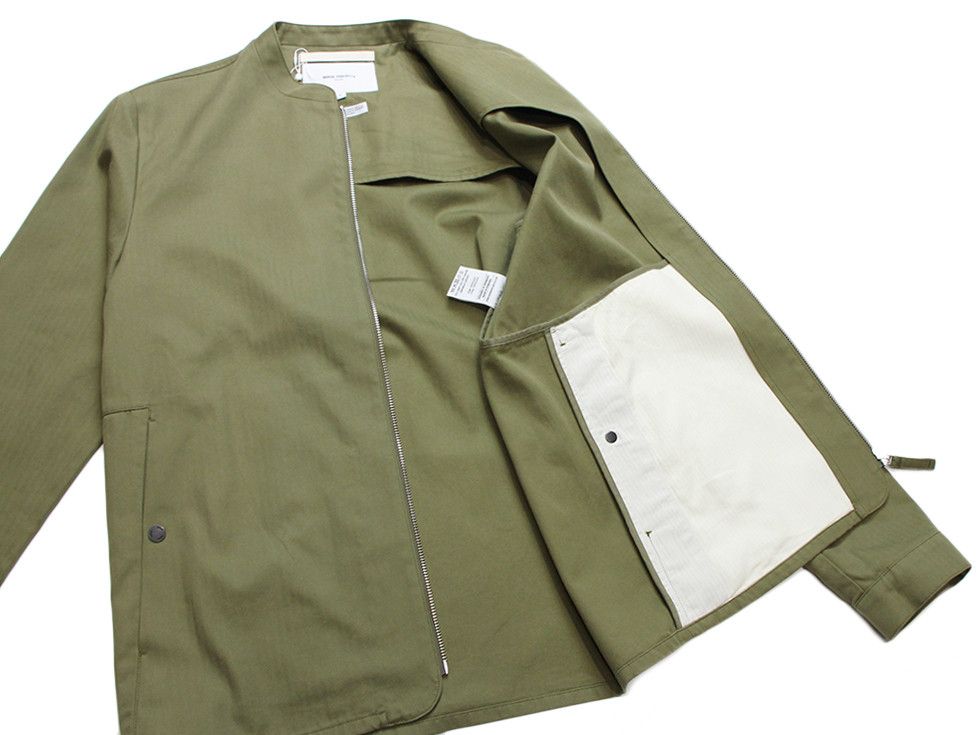 Norse Projects Norse Projects Linus Jacket - Olive Herringbone Size US S / EU 44-46 / 1 - 3 Thumbnail