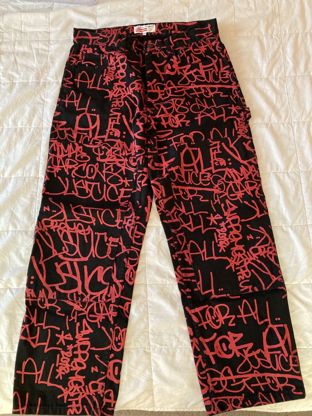 Supreme Supreme Gonz Map Denim Painter Pant | Grailed