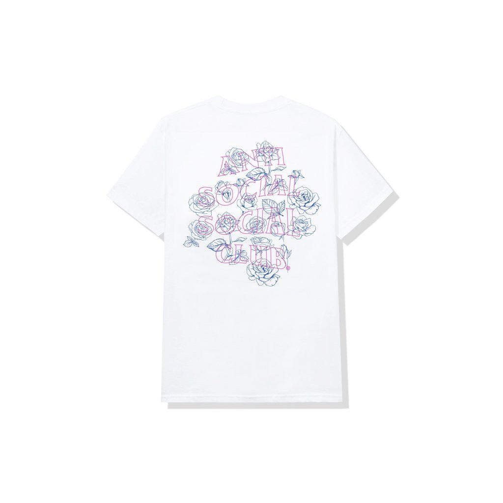 Anti Social Social Club DS Pink ASSC Blue outlined roses