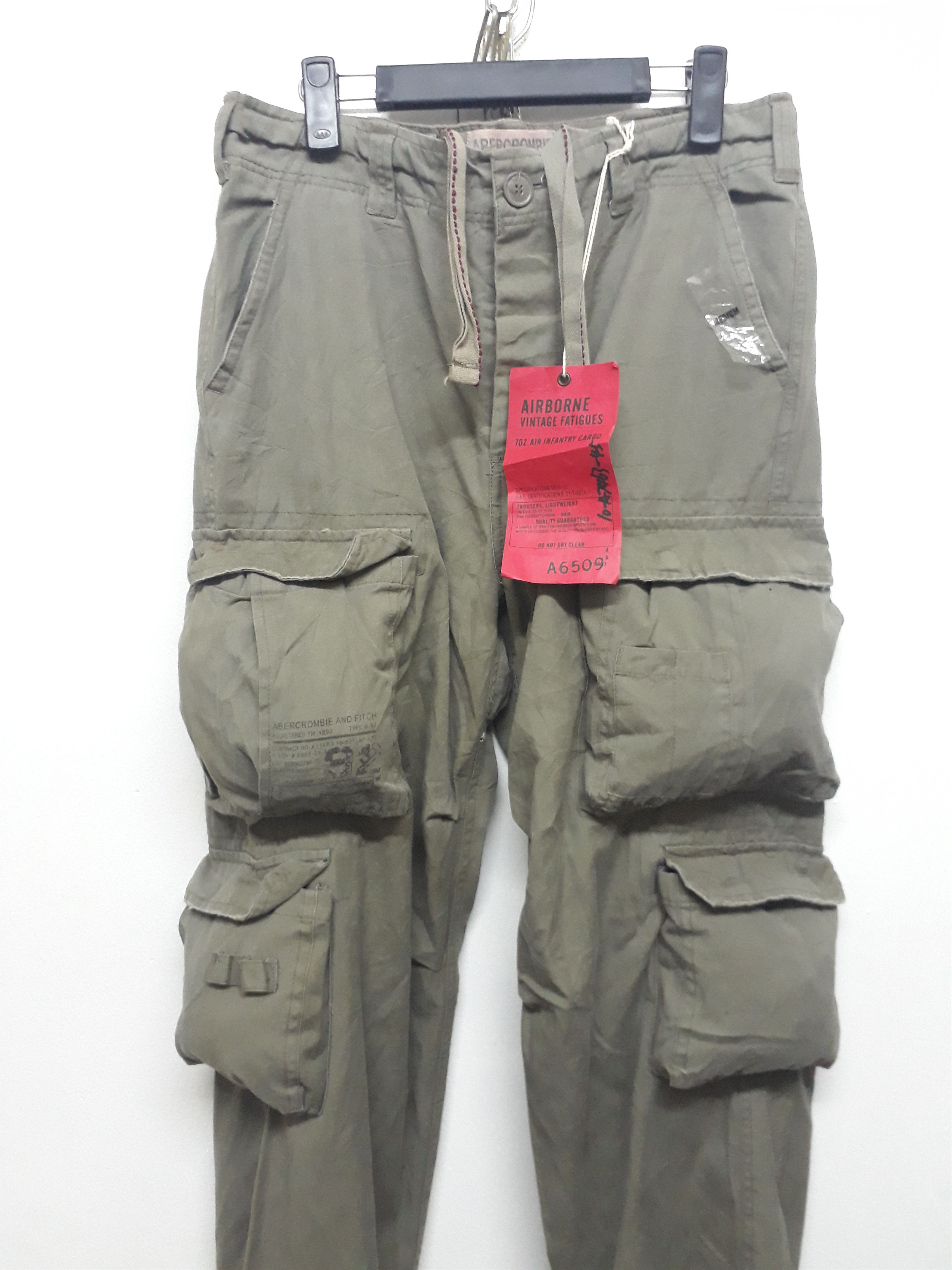 Abercrombie & Fitch 💥A&F ABERCROMBIE & FITCH Multipocket Trouser Pants Size US 33 - 4 Thumbnail