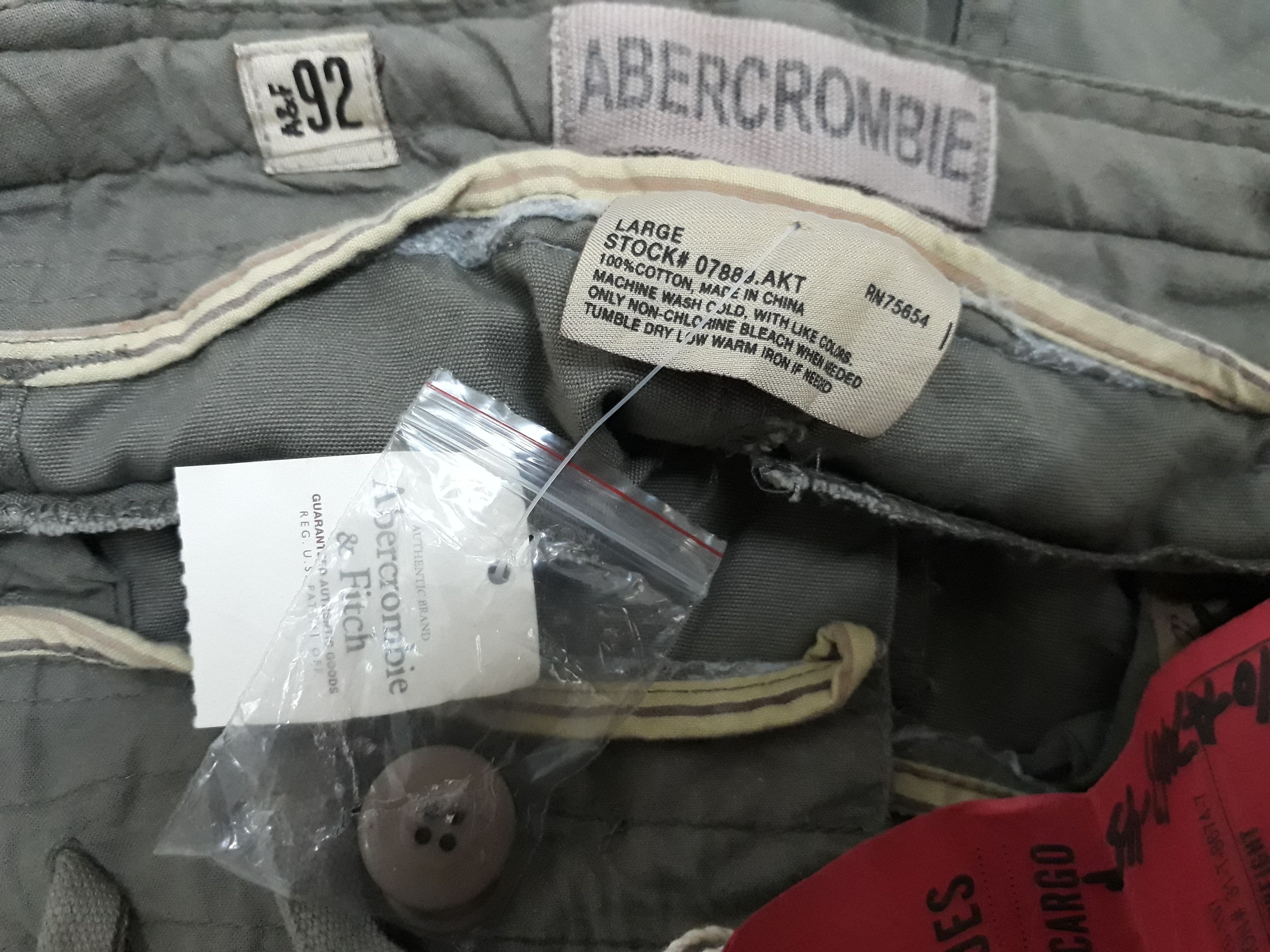 Abercrombie & Fitch 💥A&F ABERCROMBIE & FITCH Multipocket Trouser Pants Size US 33 - 10 Thumbnail