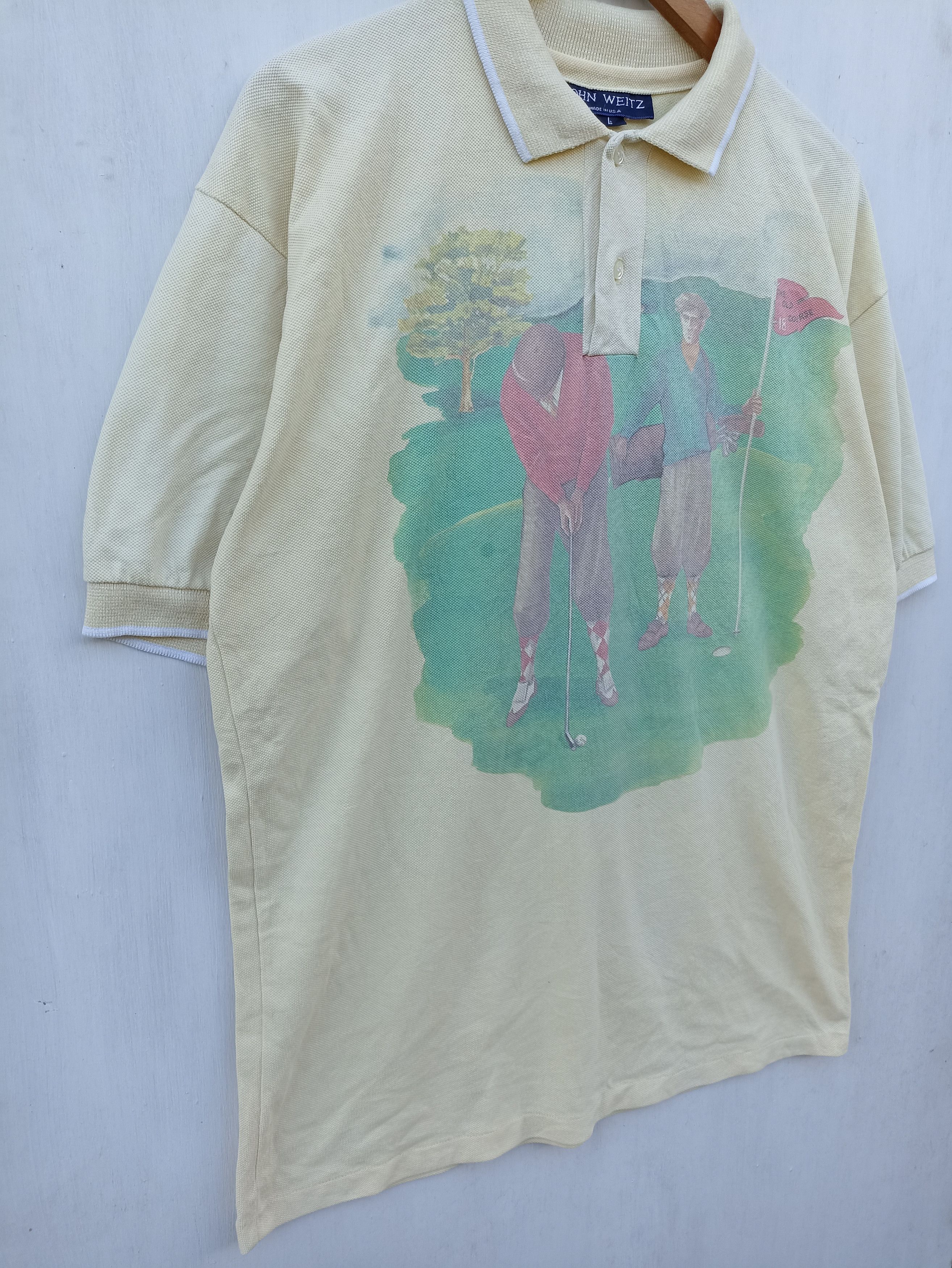 John Weitz Vintage John Weitz polo tee golf Size US L / EU 52-54 / 3 - 3 Thumbnail
