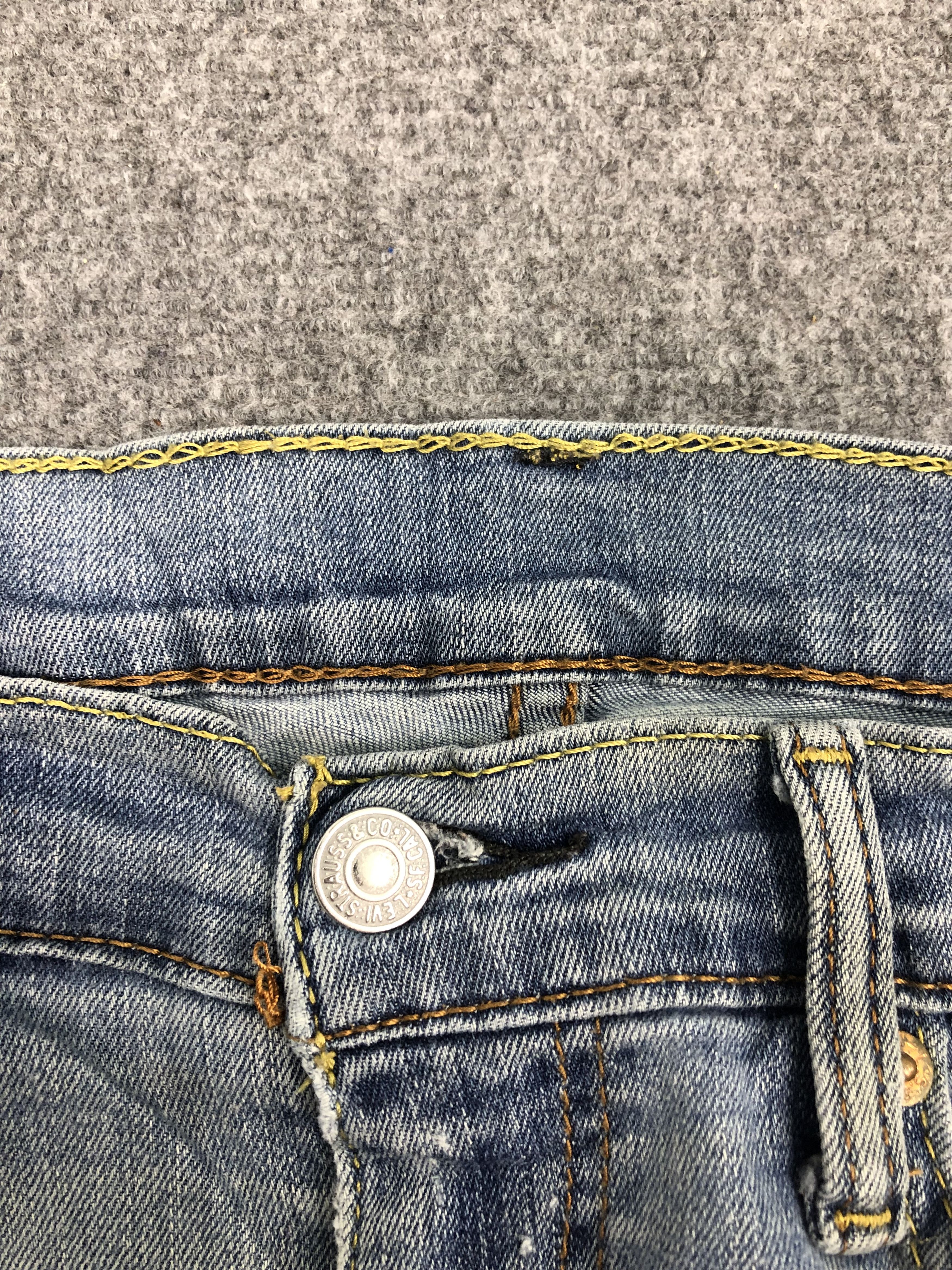 Levi's Vintage Levis Blue Faded Denim DP0312 Size US 35 - 5 Thumbnail