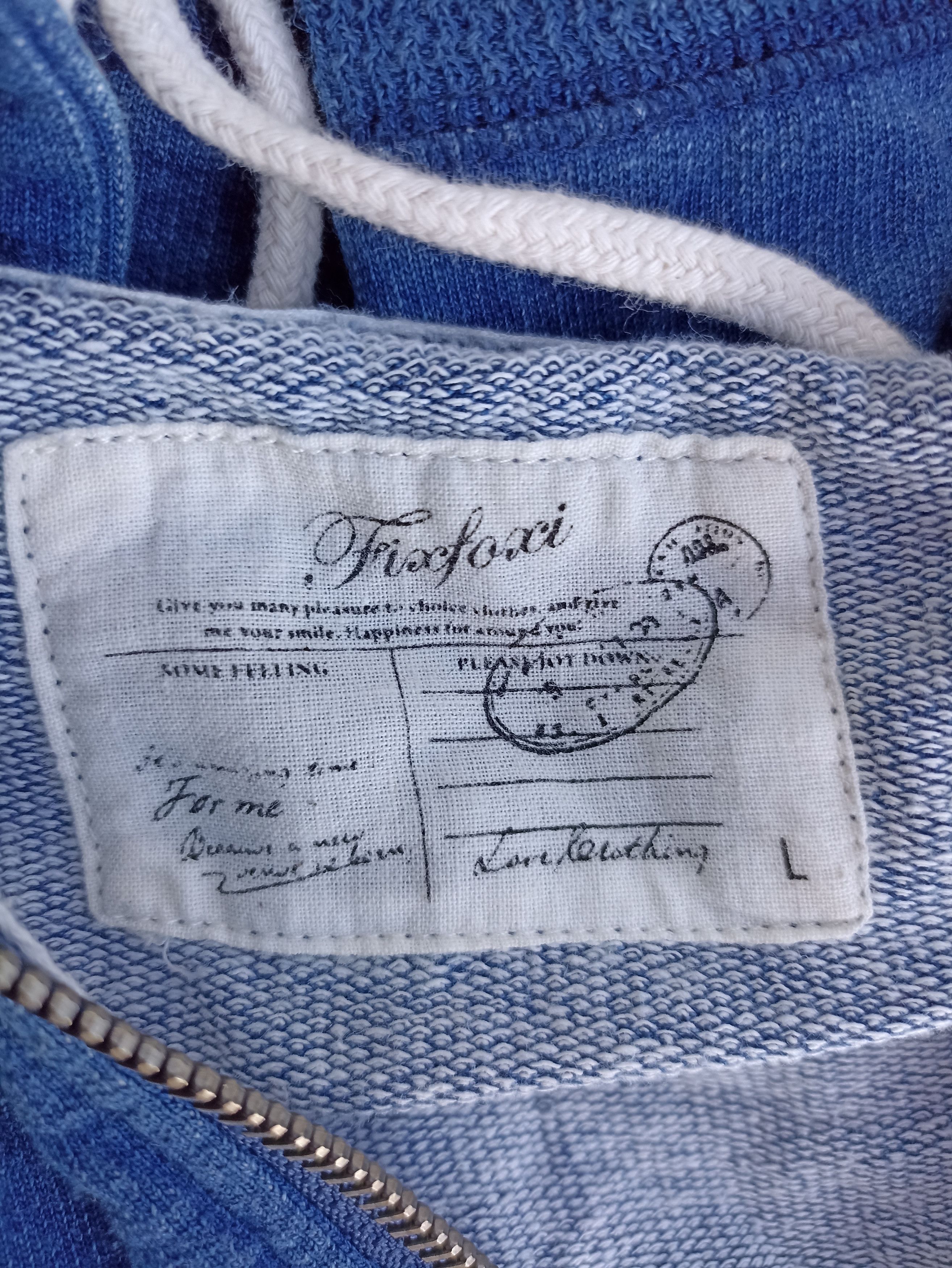Japanese Brand Fixfori Blue Blue Japan Hoodies Size US S / EU 44-46 / 1 - 5 Thumbnail