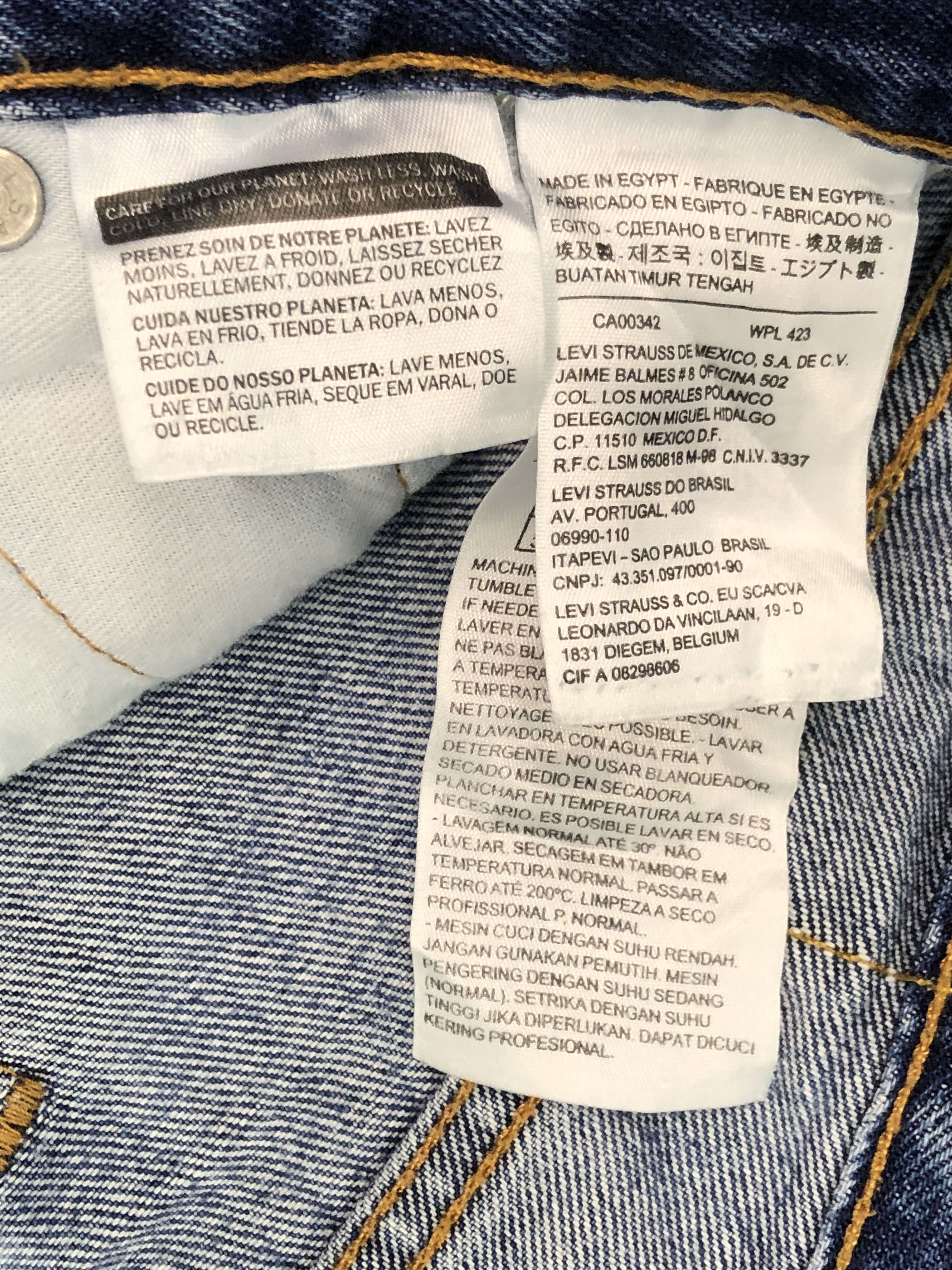 Levi's × Vintage Vintage Levis 505 Regular Fit Blue Denim DP0322 Size US 36 / EU 52 - 6 Thumbnail