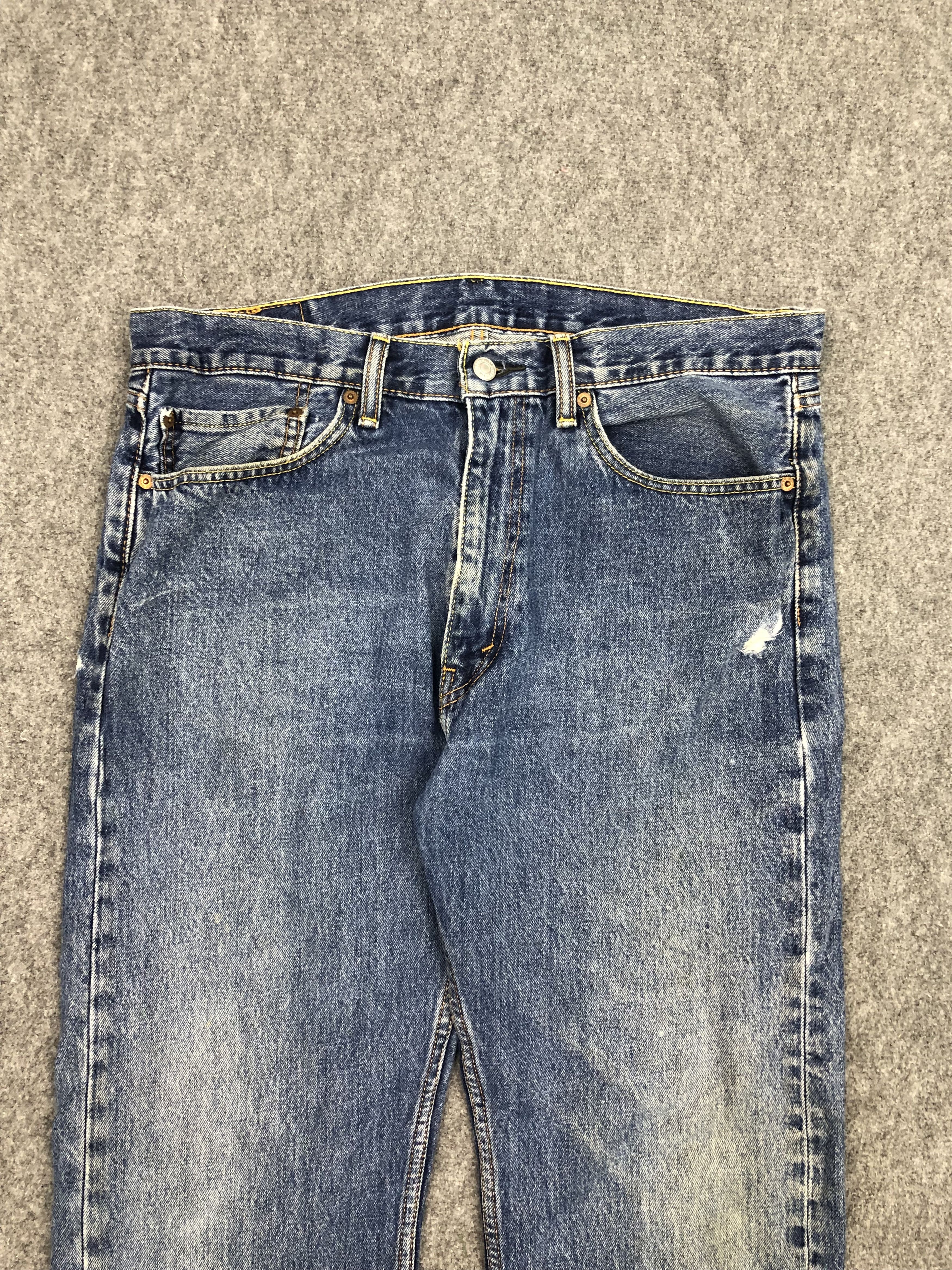 Levi's × Vintage Vintage Levis 505 Regular Fit Blue Denim DP0322 Size US 36 / EU 52 - 3 Thumbnail