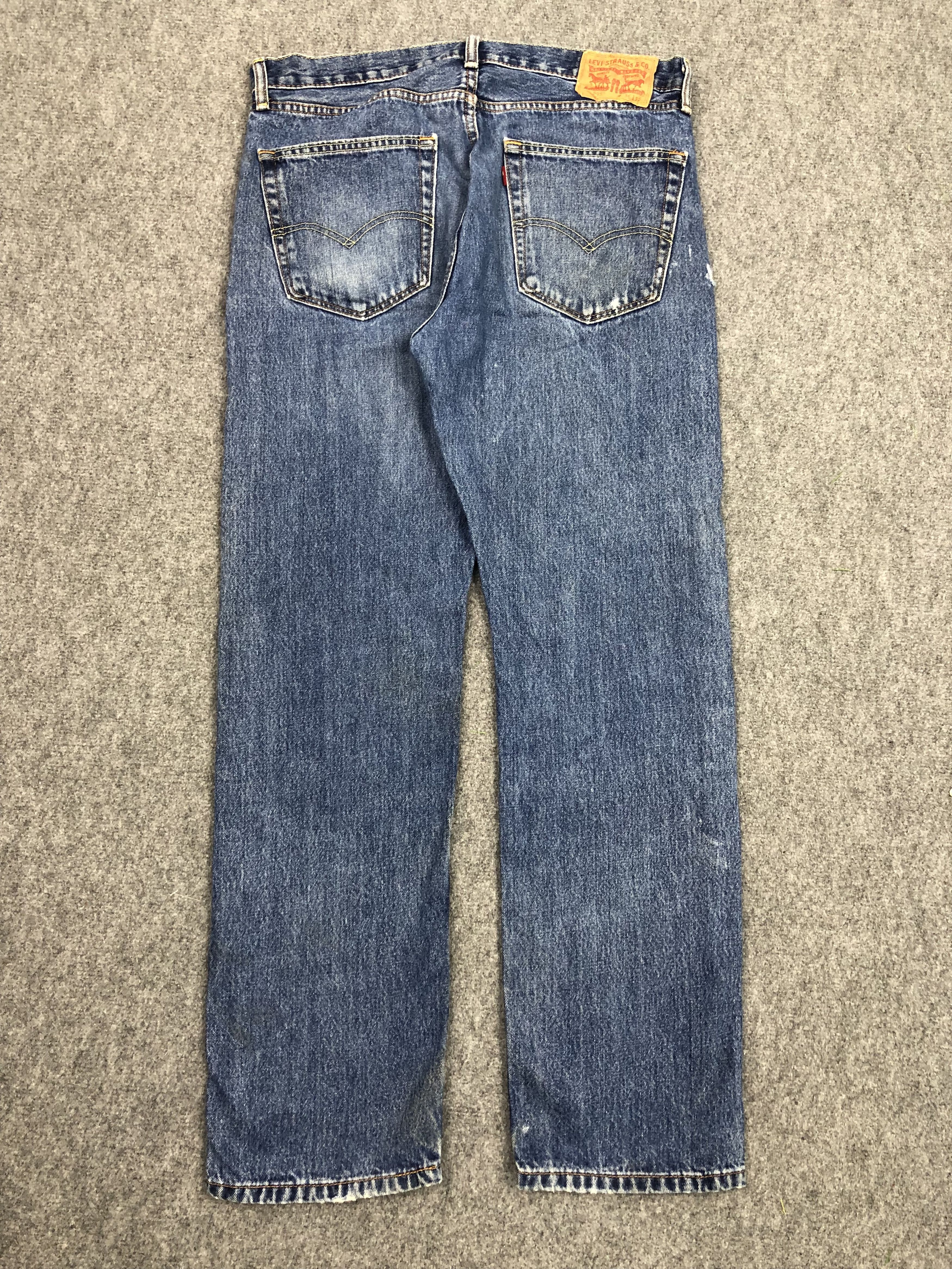 Levi's × Vintage Vintage Levis 505 Regular Fit Blue Denim DP0322 Size US 36 / EU 52 - 2 Thumbnail