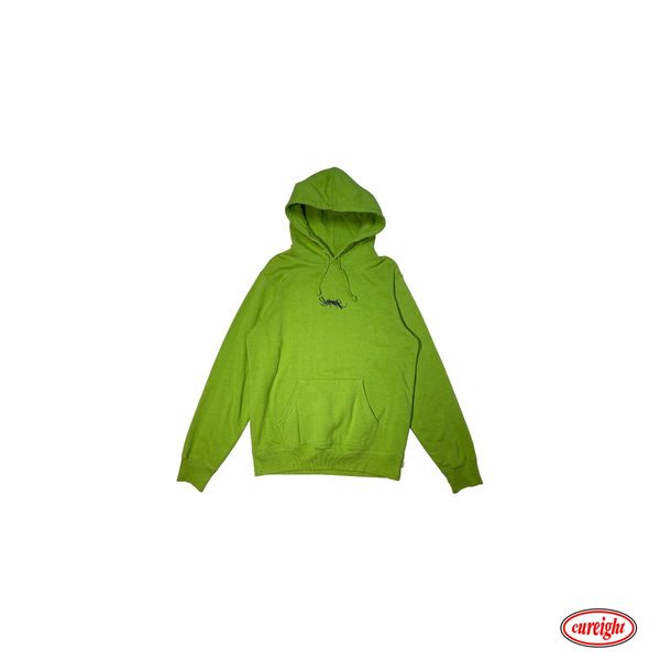 Supreme Supreme Tag Logo Hooded Sweatshirt Lime SS19 | Grailed