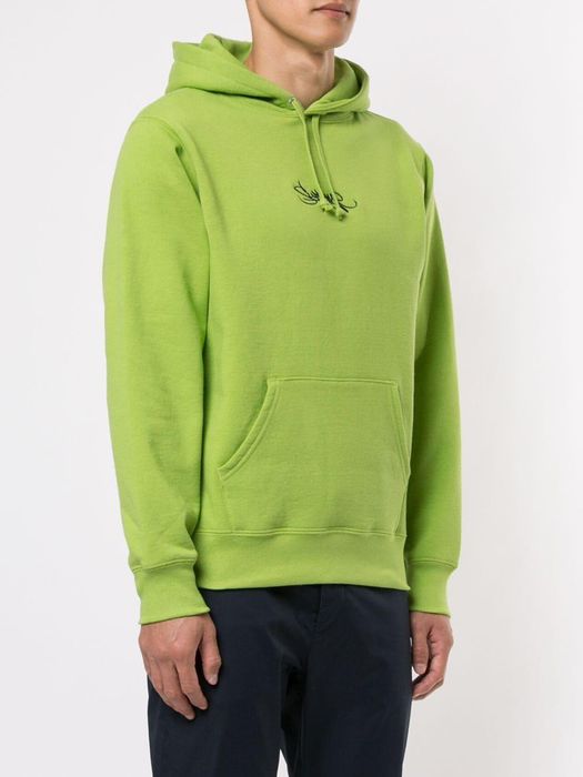 Supreme Supreme Tag Logo Hooded Sweatshirt Lime SS19 | Grailed