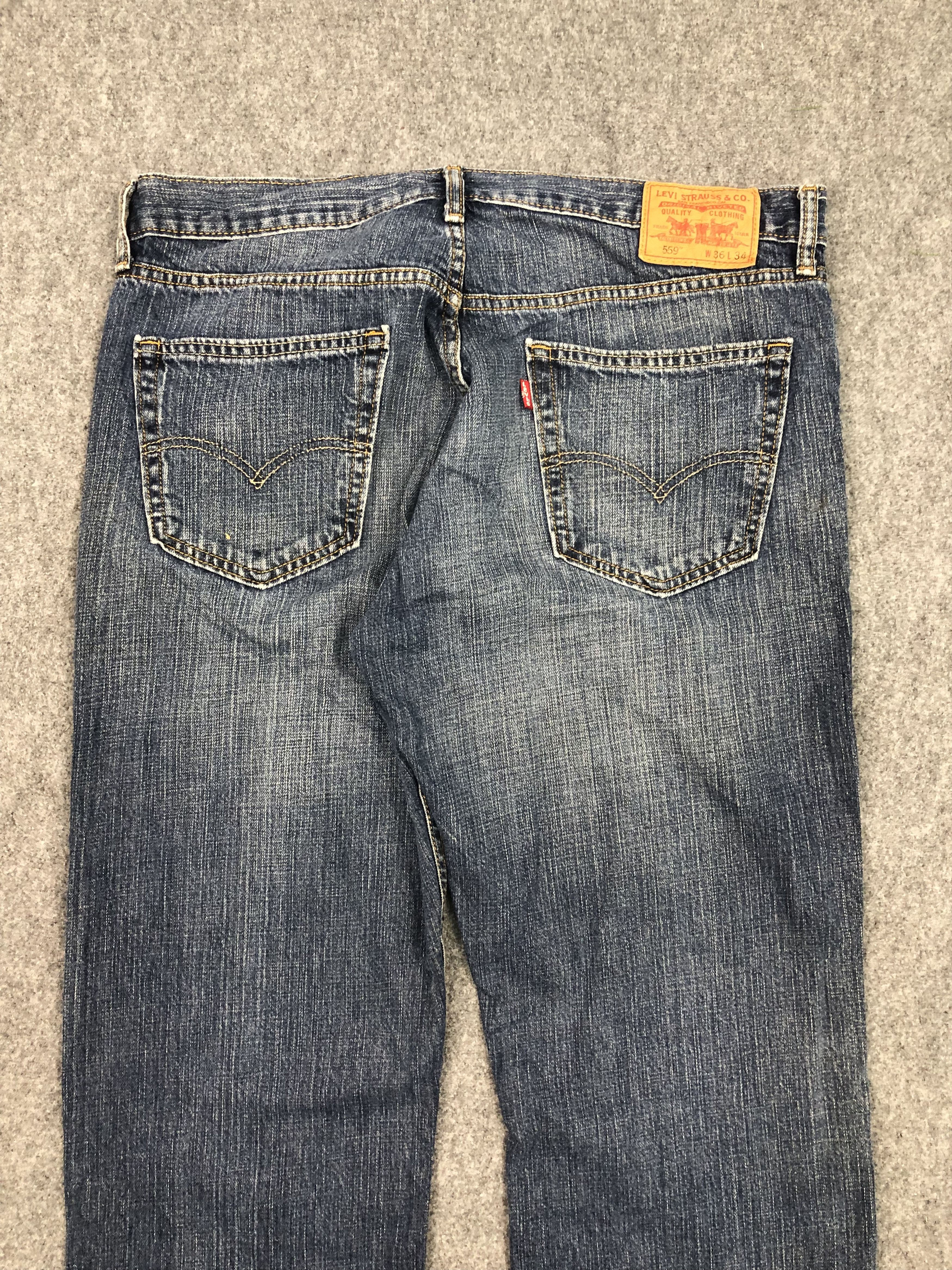 Levi's Vintage Levis 559 Blue Denim Pant DP0326 Size US 39 - 4 Thumbnail